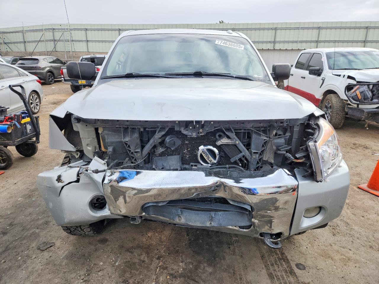 2014 Nissan Titan S Silver vin: 1N6BA0EC6EN512572