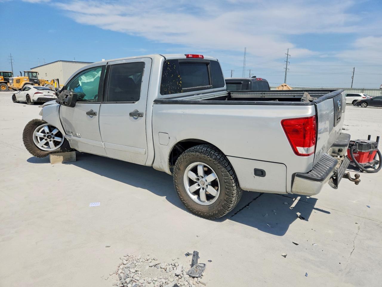 2012 Nissan Titan Sv Silver vin: 1N6BA0EC7CN319988