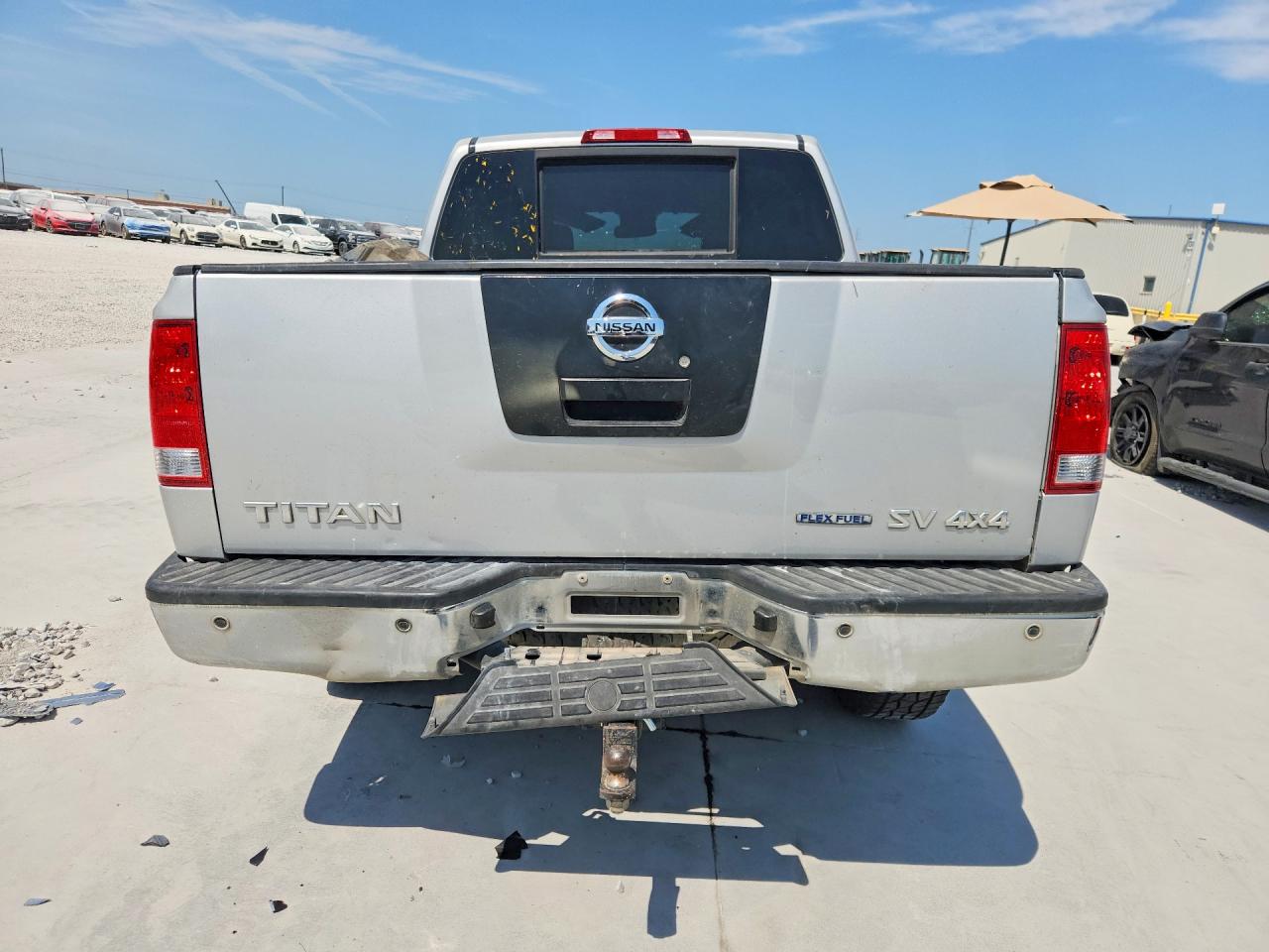 2012 Nissan Titan Sv Silver vin: 1N6BA0EC7CN319988