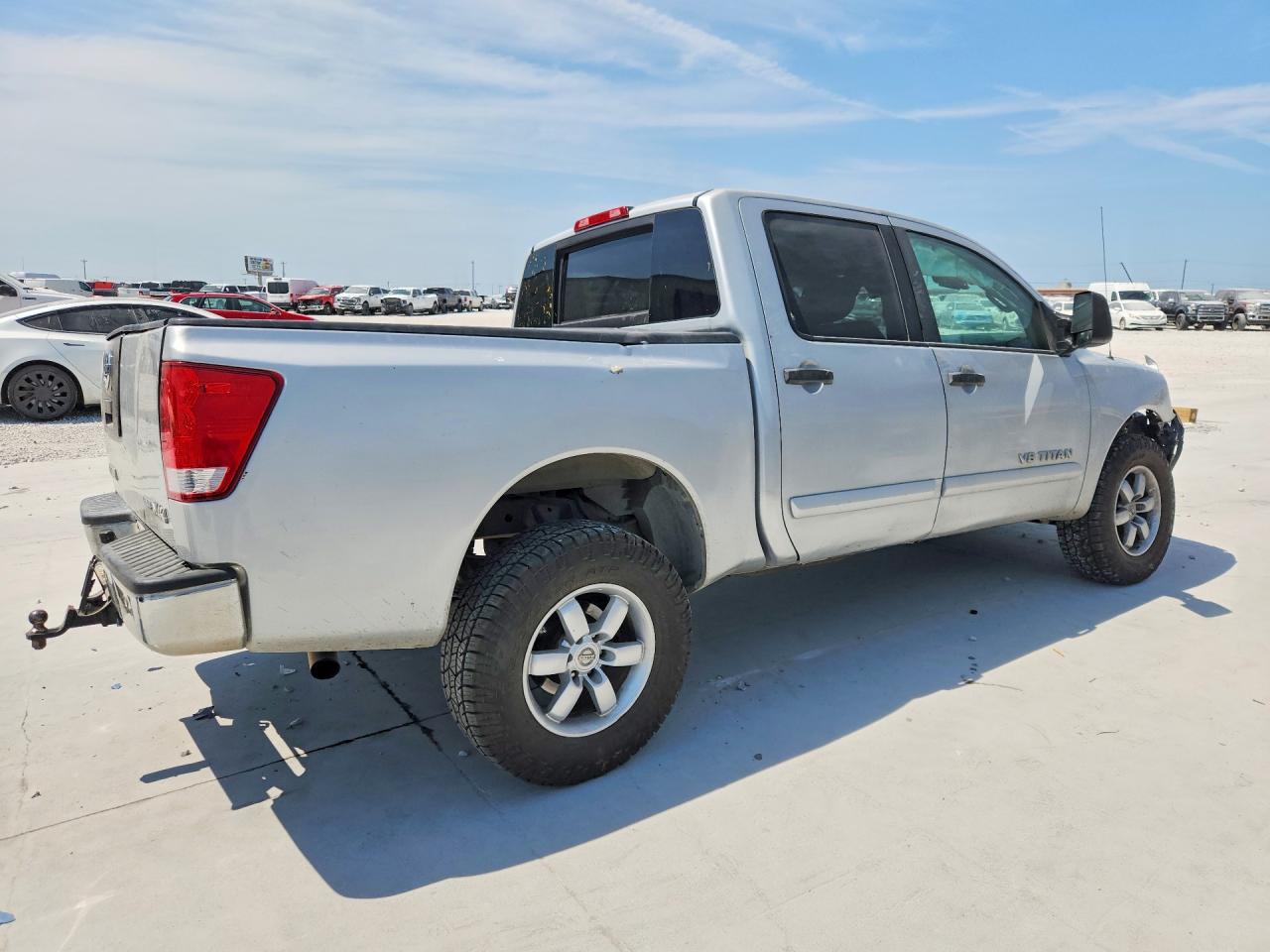 2012 Nissan Titan Sv Silver vin: 1N6BA0EC7CN319988