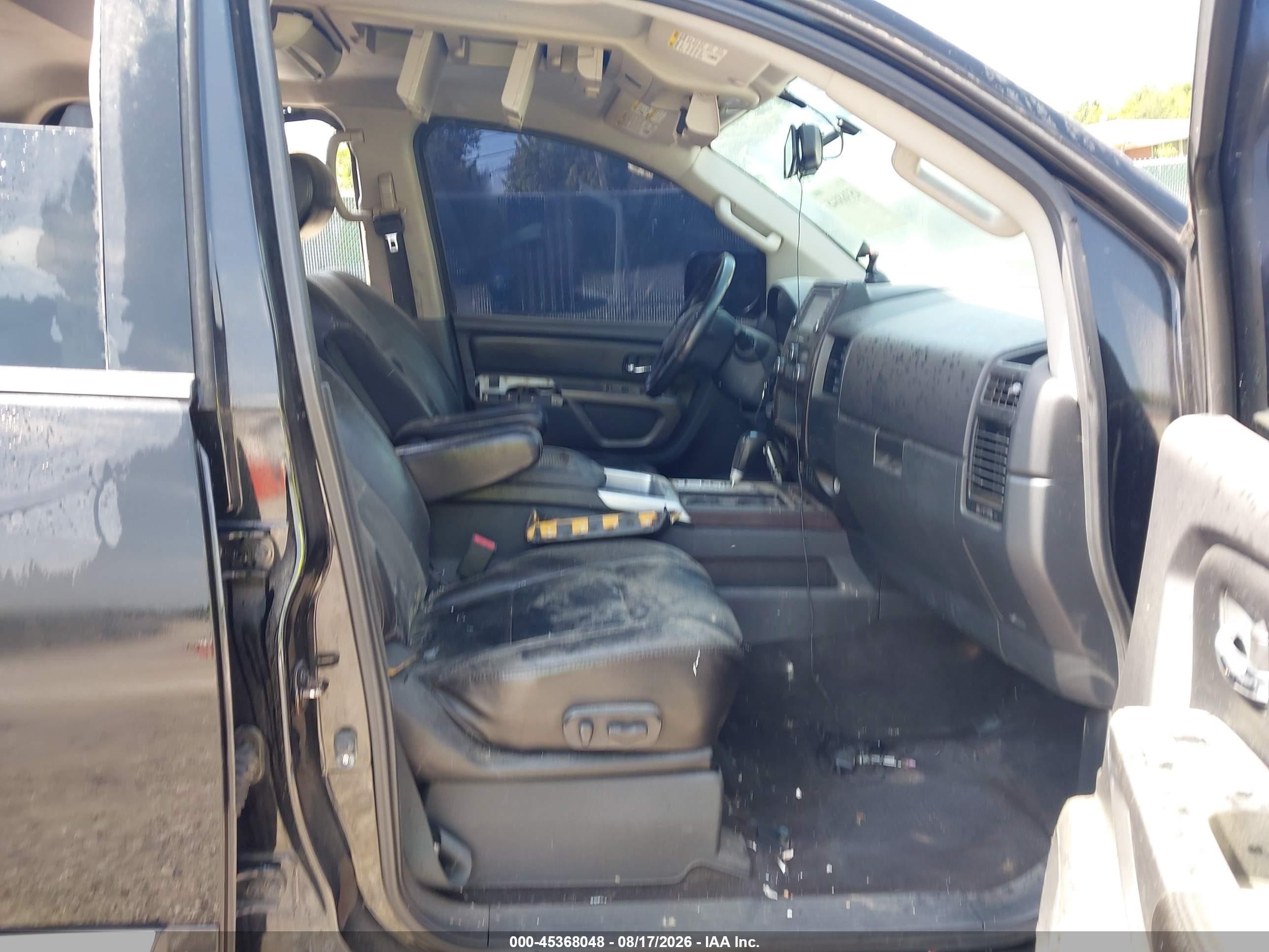 2015 Nissan Titan Sl Black vin: 1N6BA0EC7FN508502