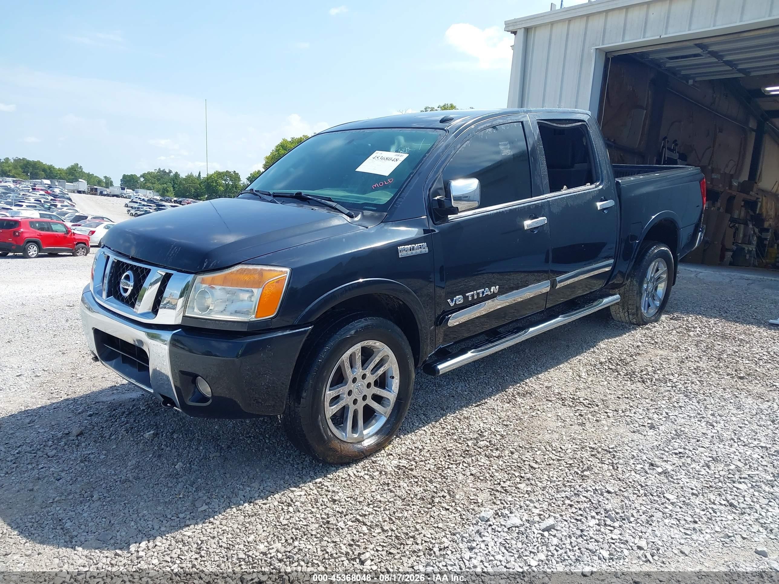 2015 Nissan Titan Sl Black vin: 1N6BA0EC7FN508502