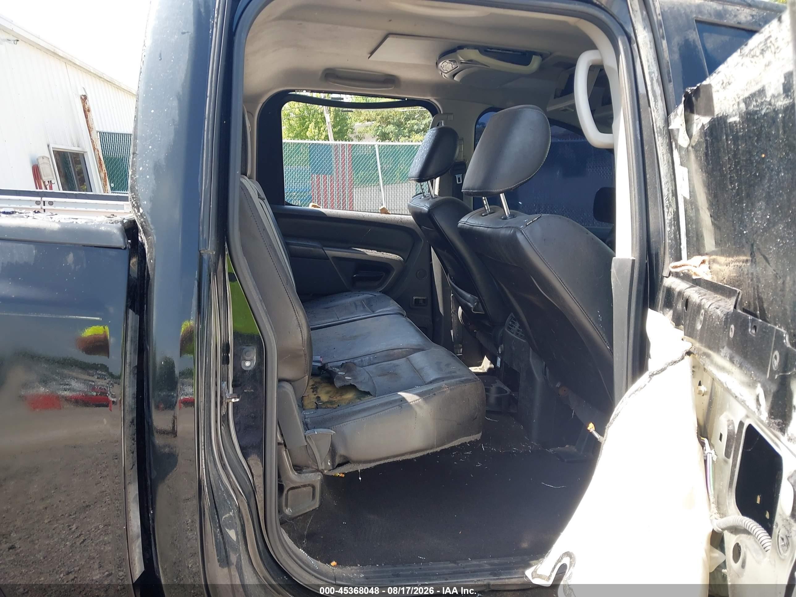 2015 Nissan Titan Sl Black vin: 1N6BA0EC7FN508502