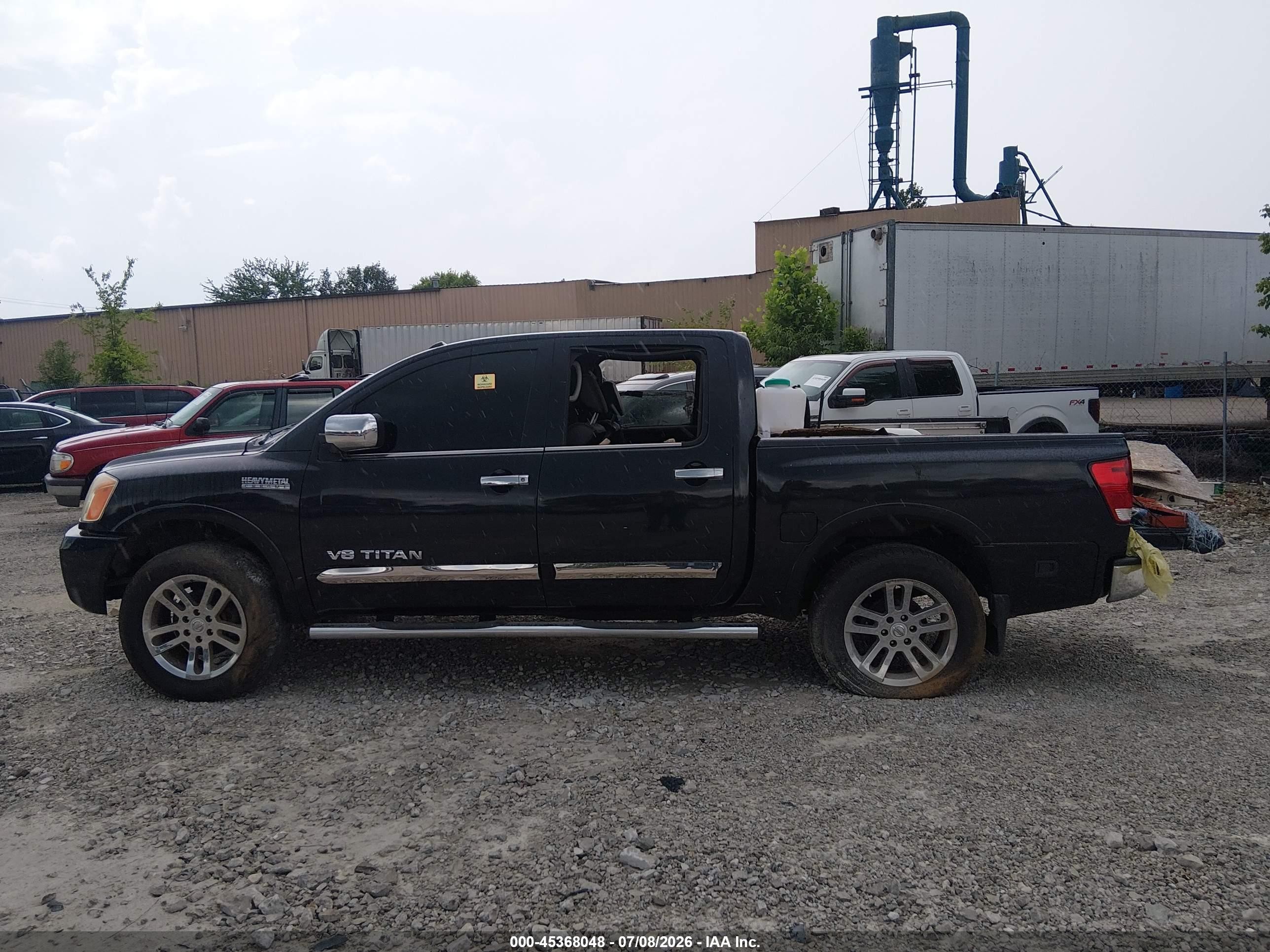 2015 Nissan Titan Sl Black vin: 1N6BA0EC7FN508502