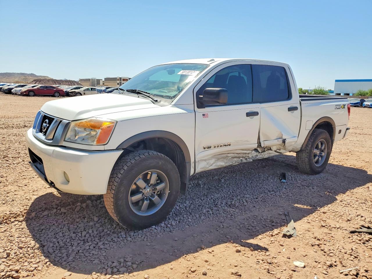 2015 Nissan Titan Pro-4x White vin: 1N6BA0EC7FN514879