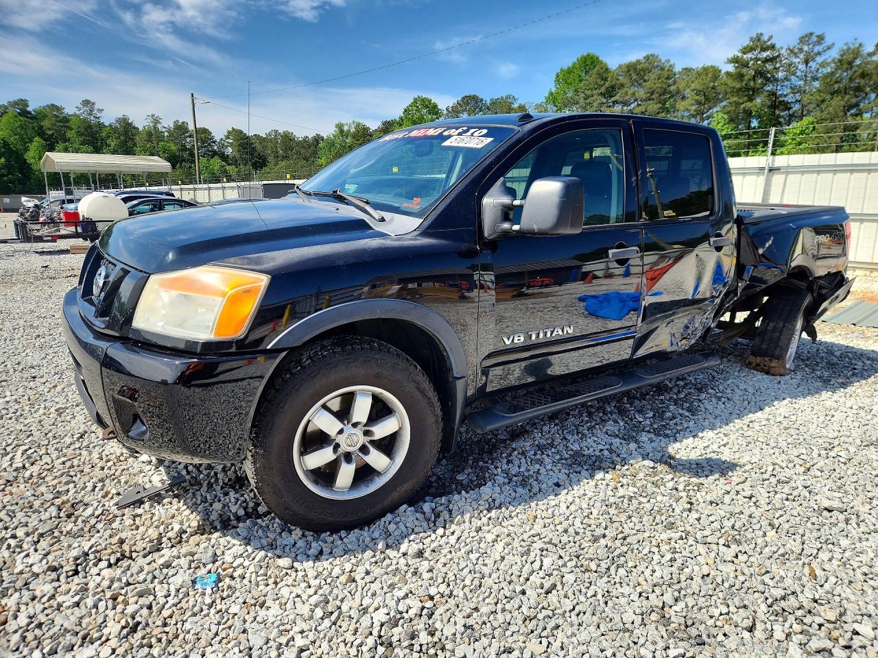 2011 Nissan Titan Sv Black vin: 1N6BA0EC8BN300056