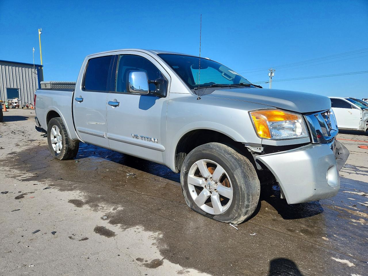 2012 Nissan Titan Sv Silver vin: 1N6BA0EC8CN323371
