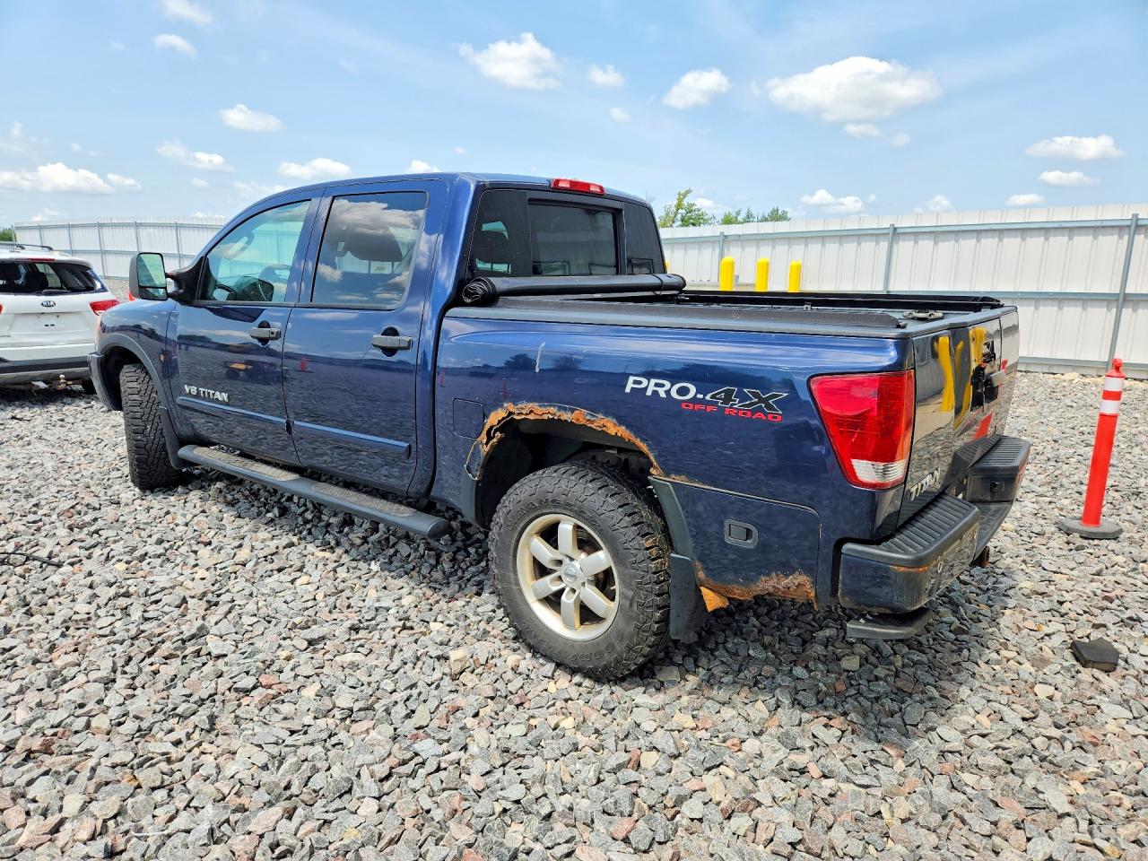 2011 Nissan Titan Sv Blue vin: 1N6BA0EC9BN310949