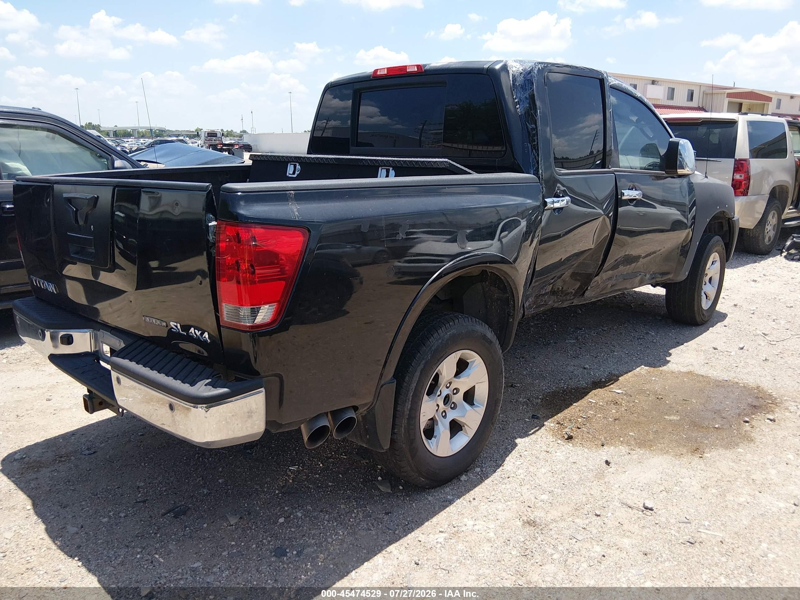 2011 Nissan Titan Sl Черный vin: 1N6BA0EC9BN324902