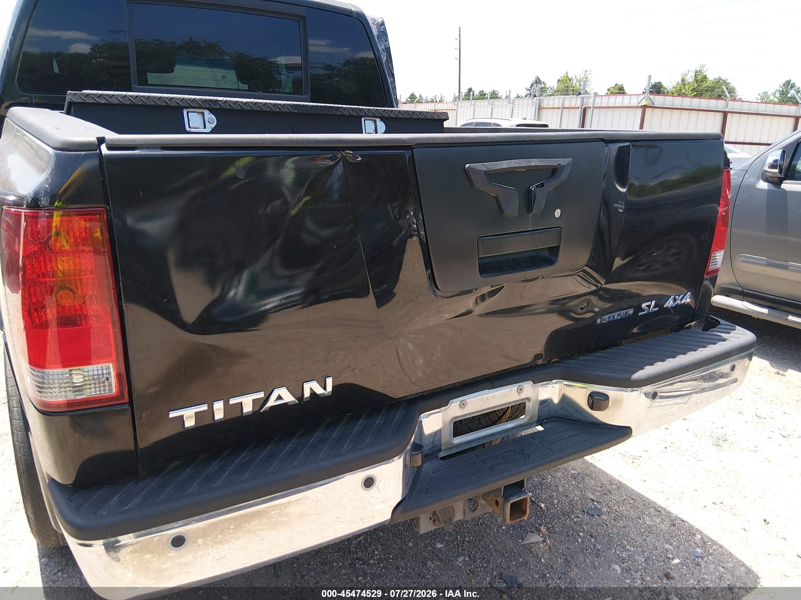 2011 Nissan Titan Sl Черный vin: 1N6BA0EC9BN324902