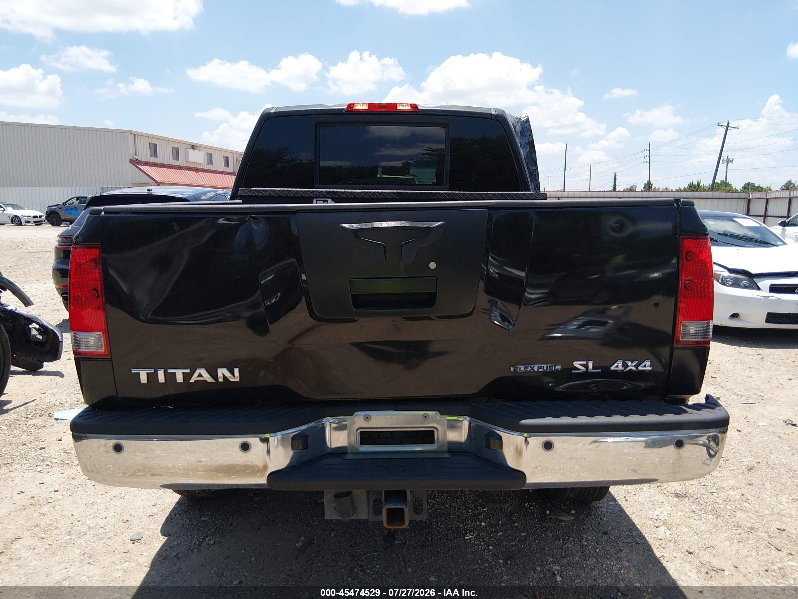 2011 Nissan Titan Sl Черный vin: 1N6BA0EC9BN324902