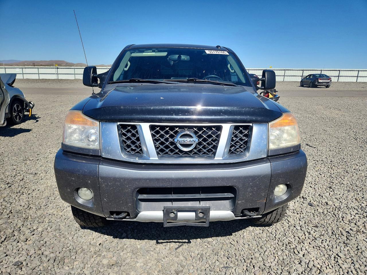 2015 Nissan Titan Pro-4x Gray vin: 1N6BA0EC9FN510090