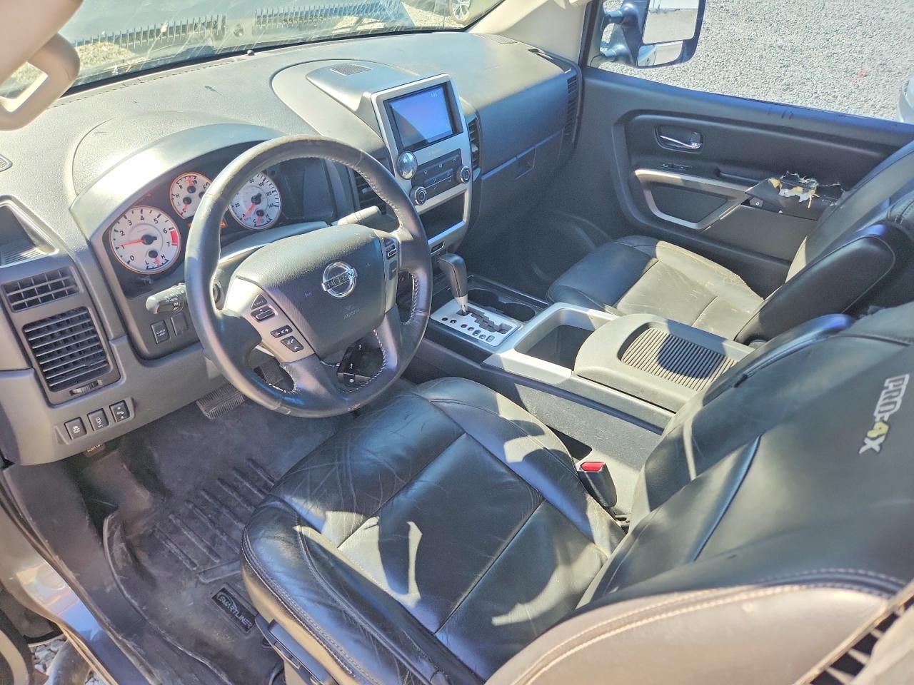 2015 Nissan Titan Pro-4x Gray vin: 1N6BA0EC9FN510090