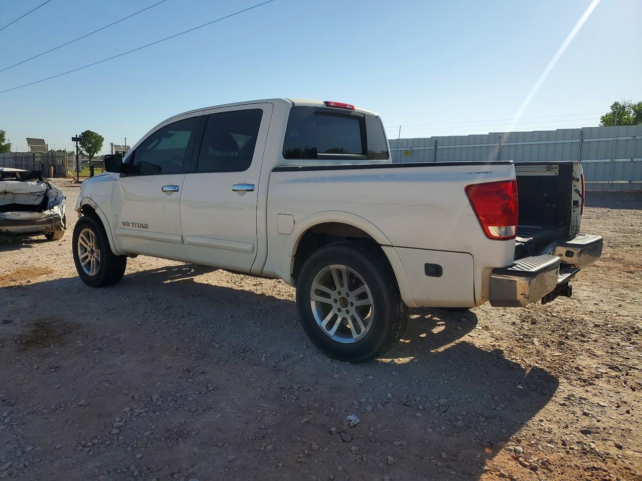 2011 Nissan Titan Sv White vin: 1N6BA0ECXBN308532