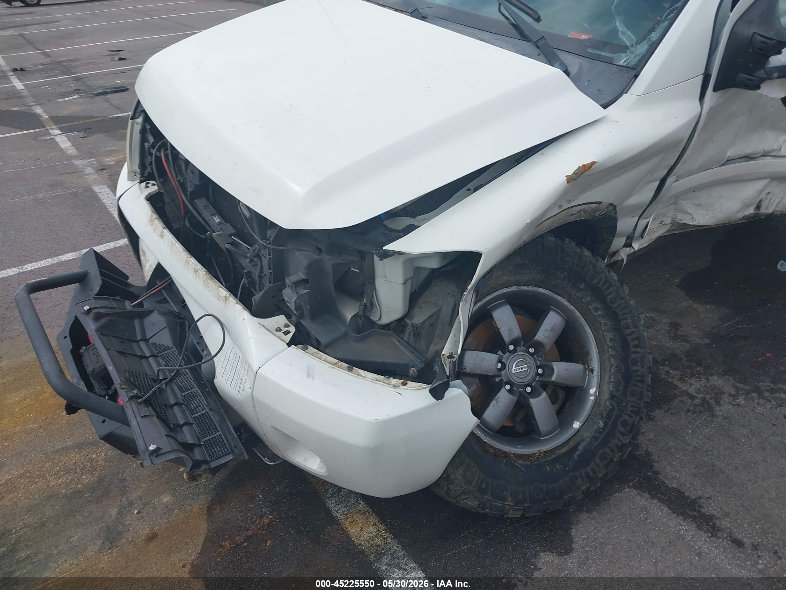 2014 Nissan Titan Pro-4x White vin: 1N6BA0ECXEN514874