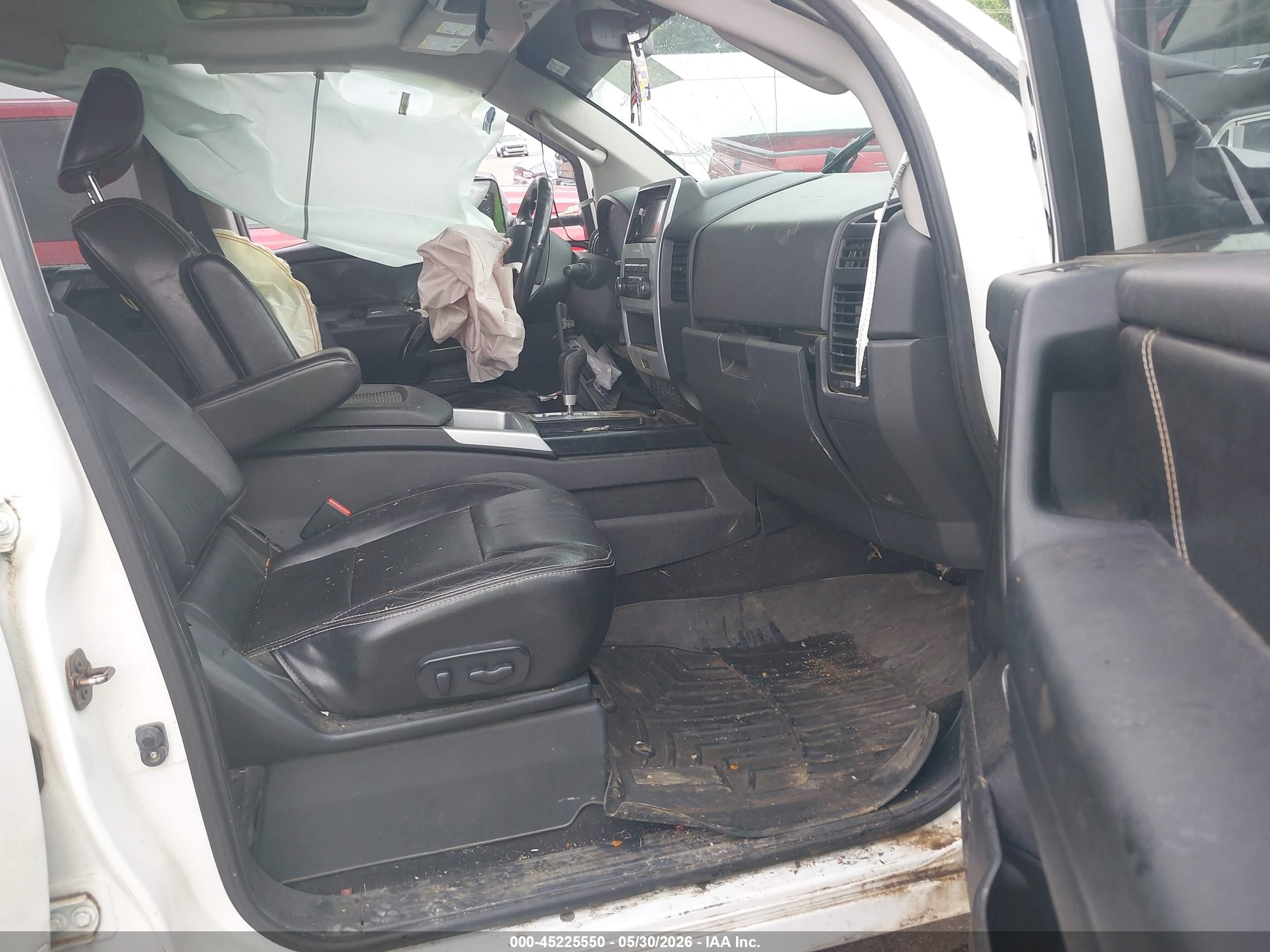 2014 Nissan Titan Pro-4x White vin: 1N6BA0ECXEN514874