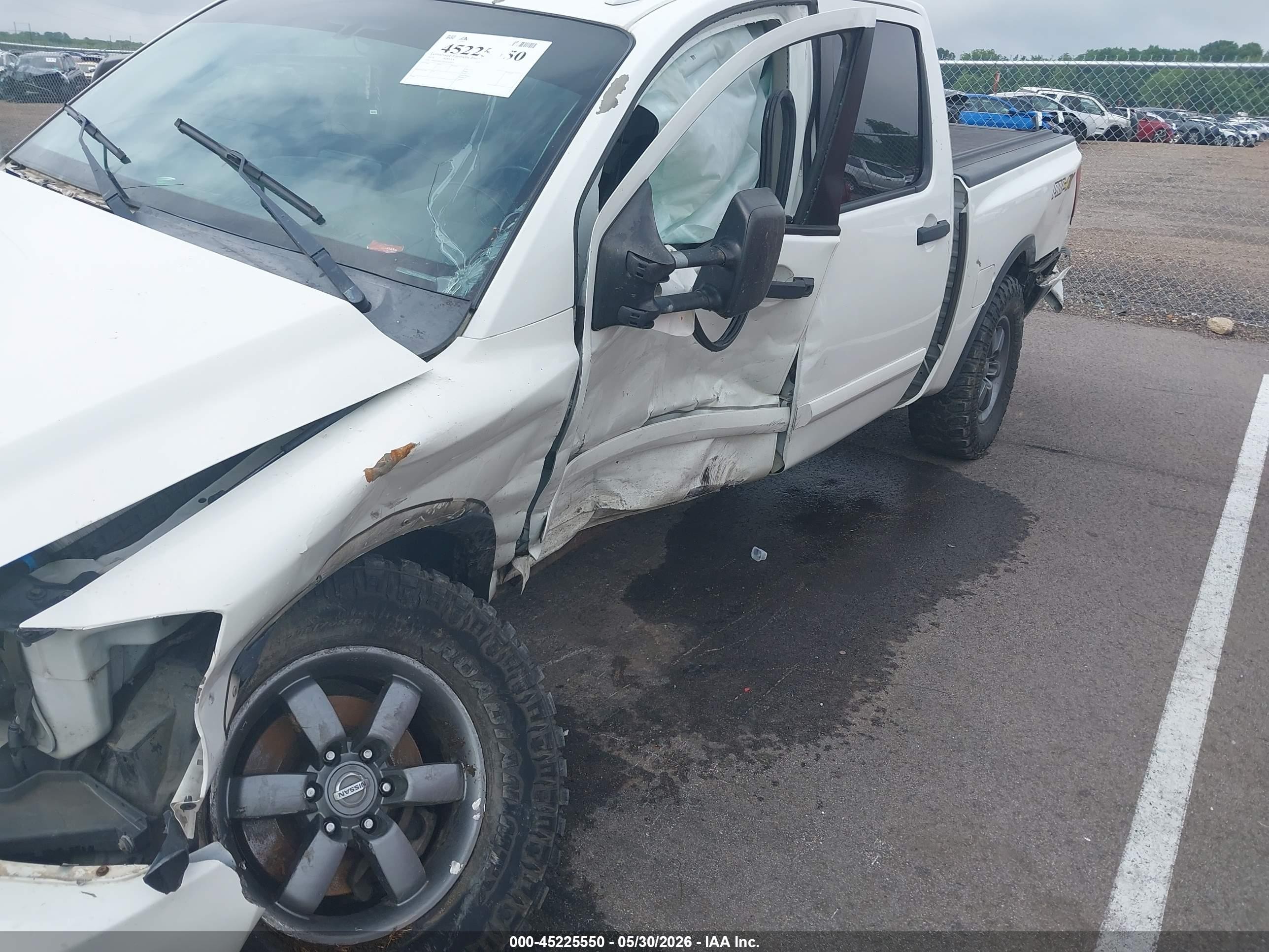2014 Nissan Titan Pro-4x White vin: 1N6BA0ECXEN514874