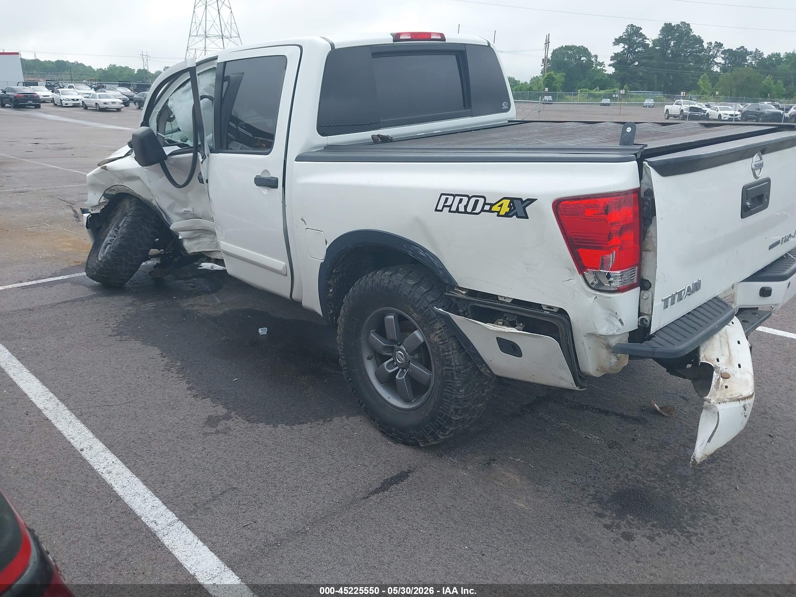 2014 Nissan Titan Pro-4x White vin: 1N6BA0ECXEN514874