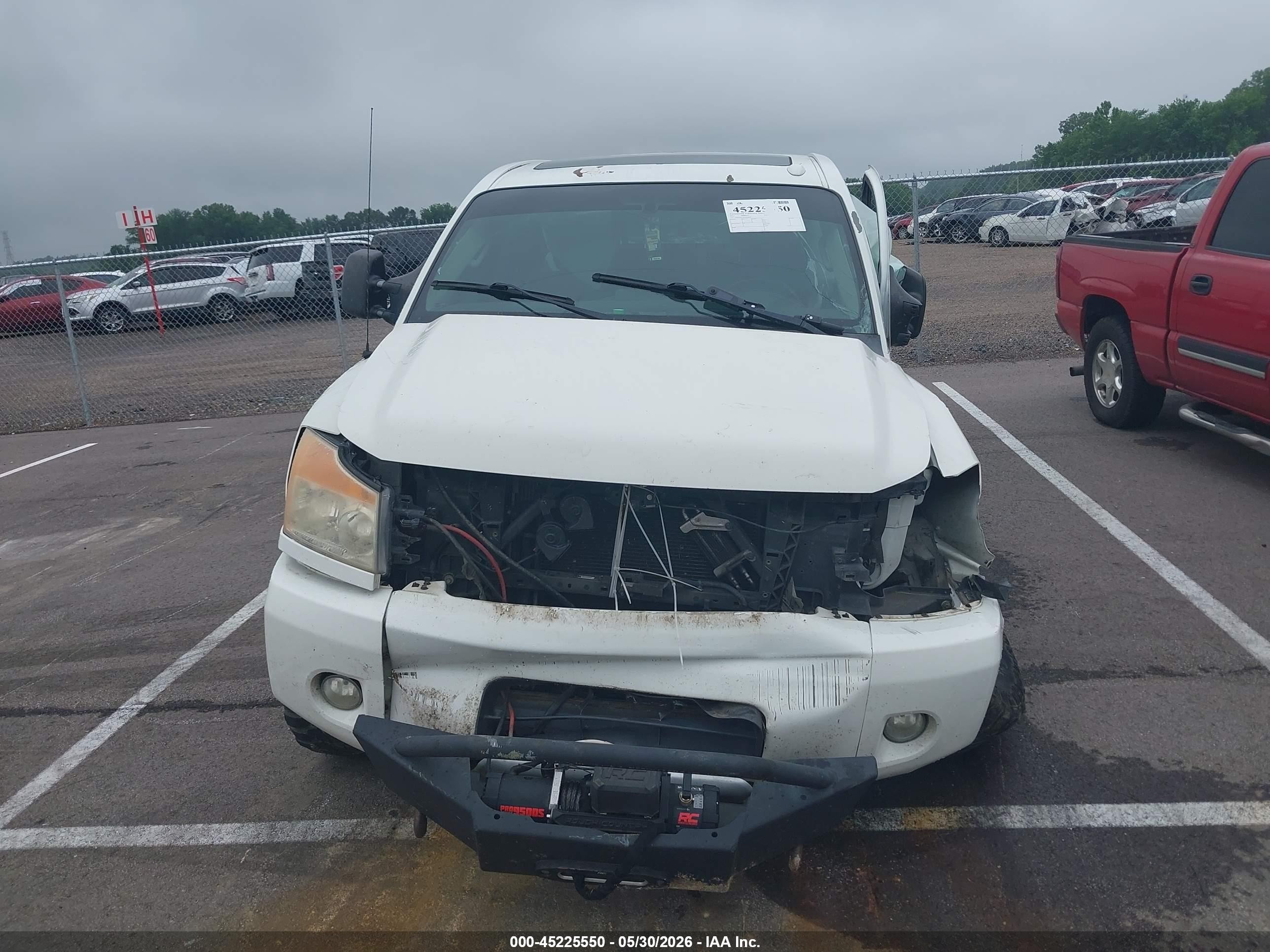 2014 Nissan Titan Pro-4x White vin: 1N6BA0ECXEN514874
