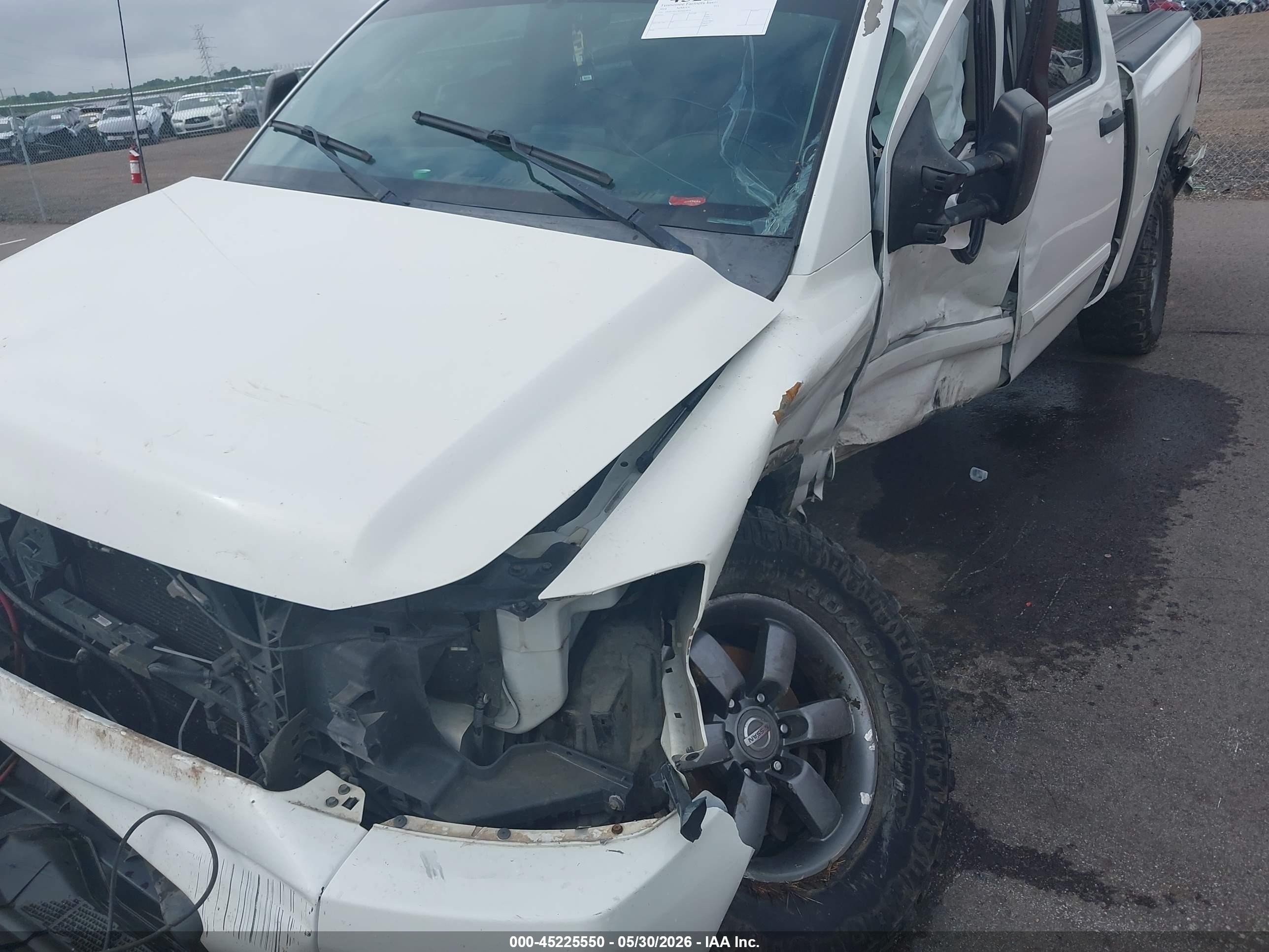 2014 Nissan Titan Pro-4x White vin: 1N6BA0ECXEN514874