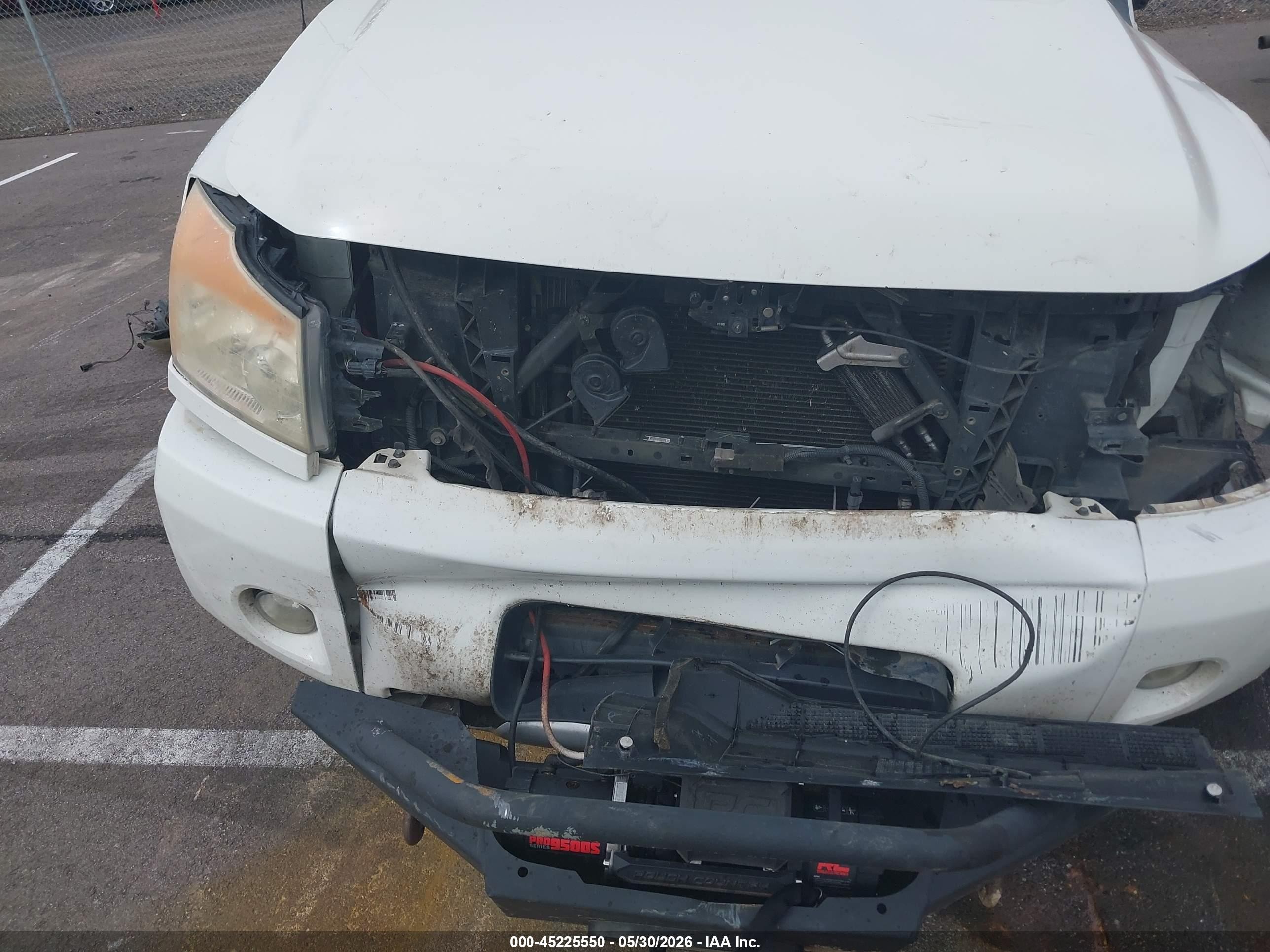 2014 Nissan Titan Pro-4x White vin: 1N6BA0ECXEN514874