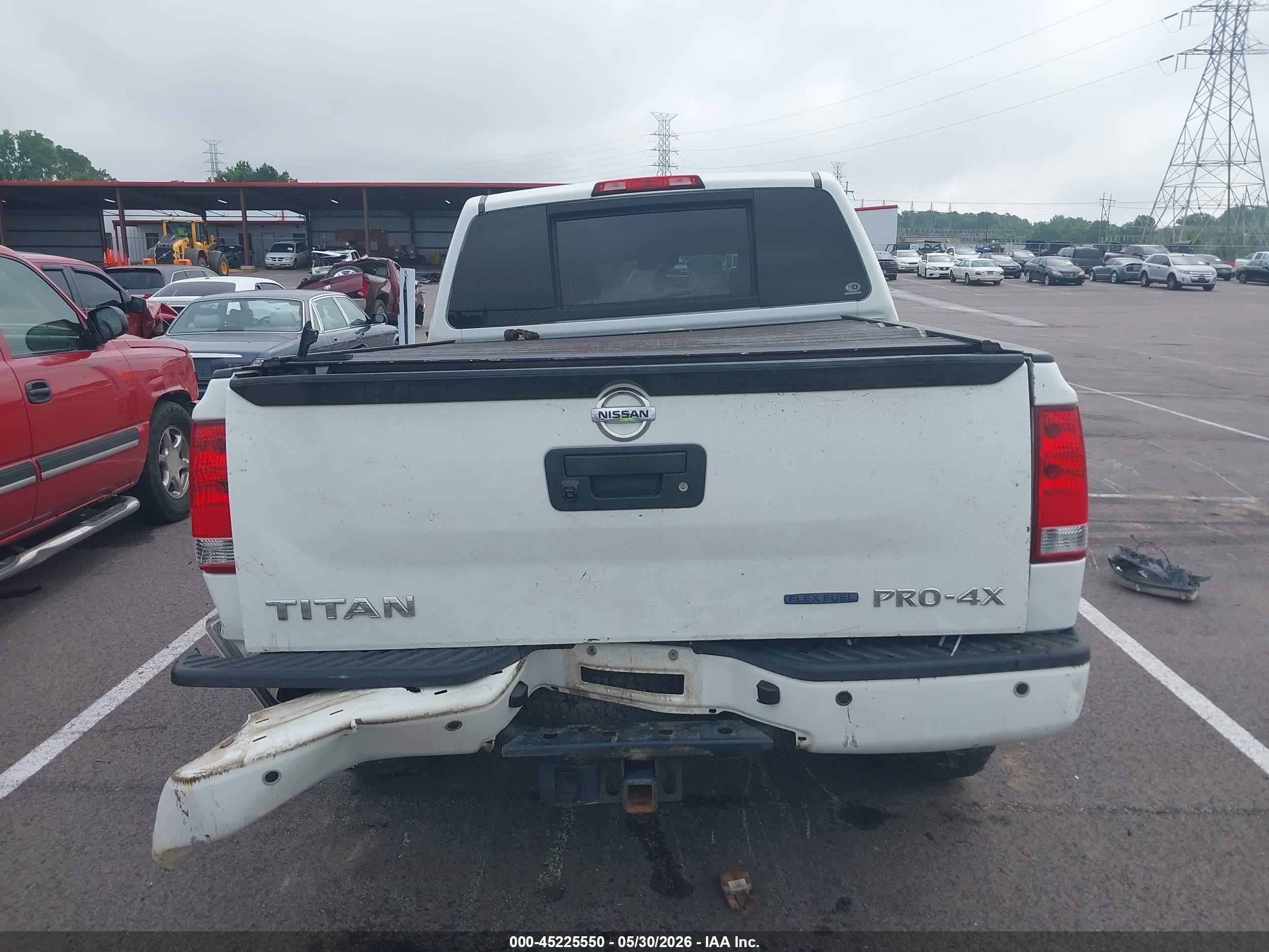 2014 Nissan Titan Pro-4x White vin: 1N6BA0ECXEN514874
