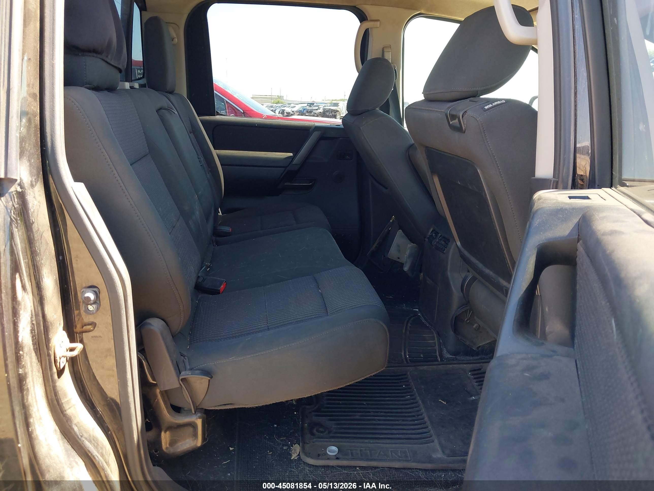 2012 Nissan Titan Sv Черный vin: 1N6BA0ED0CN323499