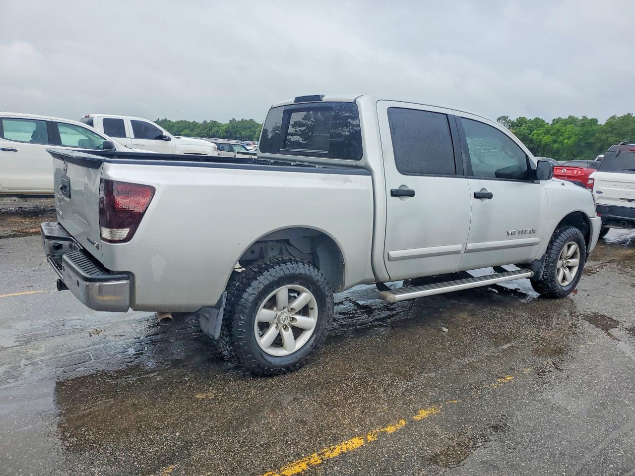 2013 Nissan Titan Sv Silver vin: 1N6BA0ED0DN301195