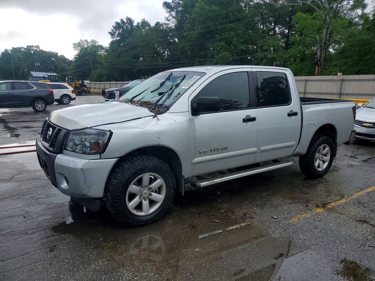 2013 Nissan Titan Sv Silver vin: 1N6BA0ED0DN301195