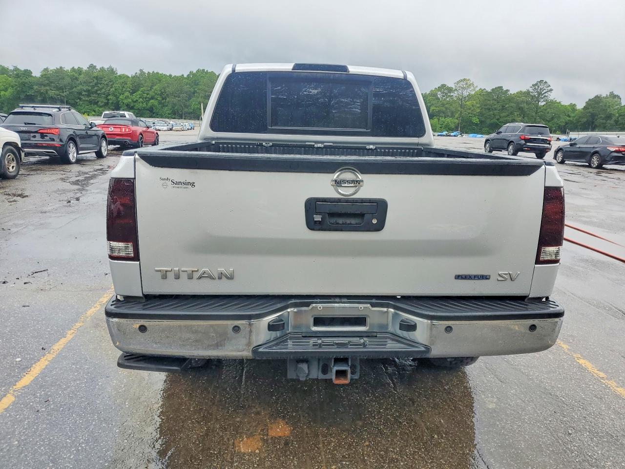 2013 Nissan Titan Sv Silver vin: 1N6BA0ED0DN301195