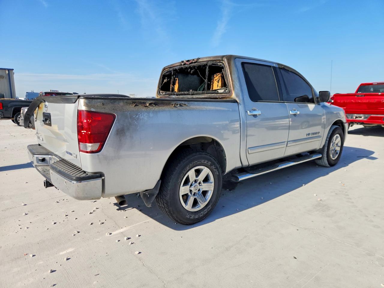 2014 Nissan Titan Sv Silver vin: 1N6BA0ED0EN505433