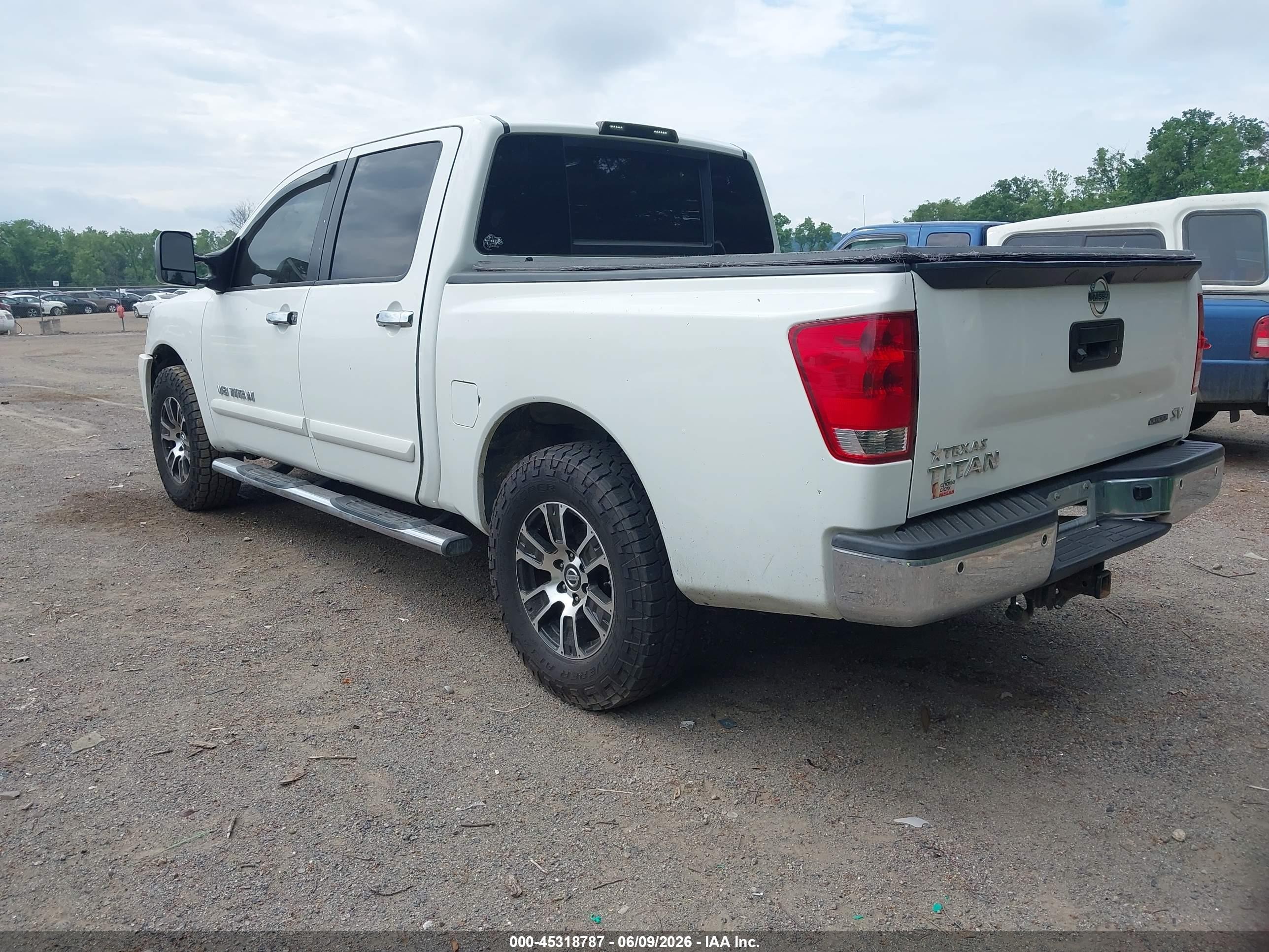 2014 Nissan Titan Sv White vin: 1N6BA0ED0EN510289