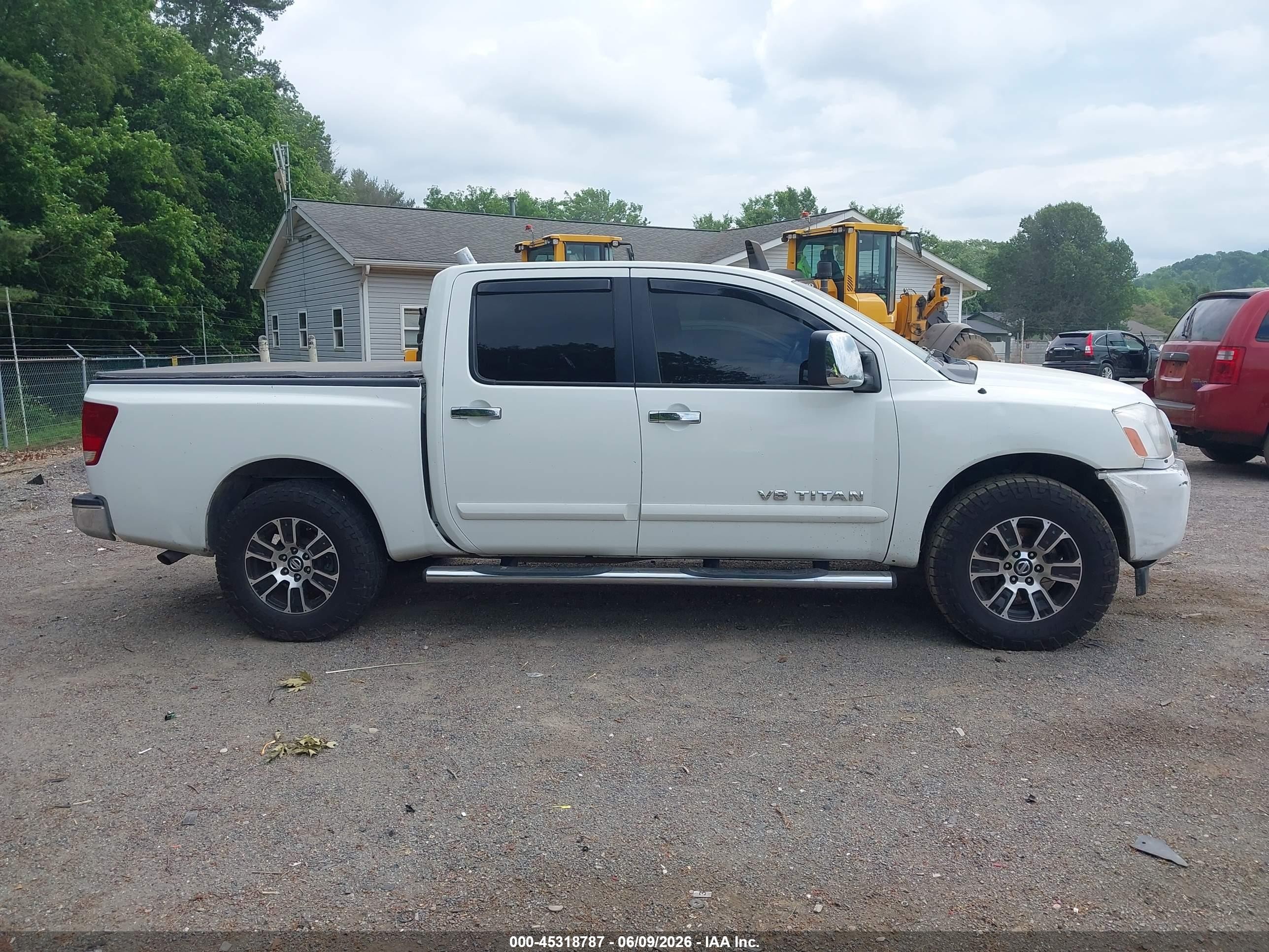 2014 Nissan Titan Sv White vin: 1N6BA0ED0EN510289