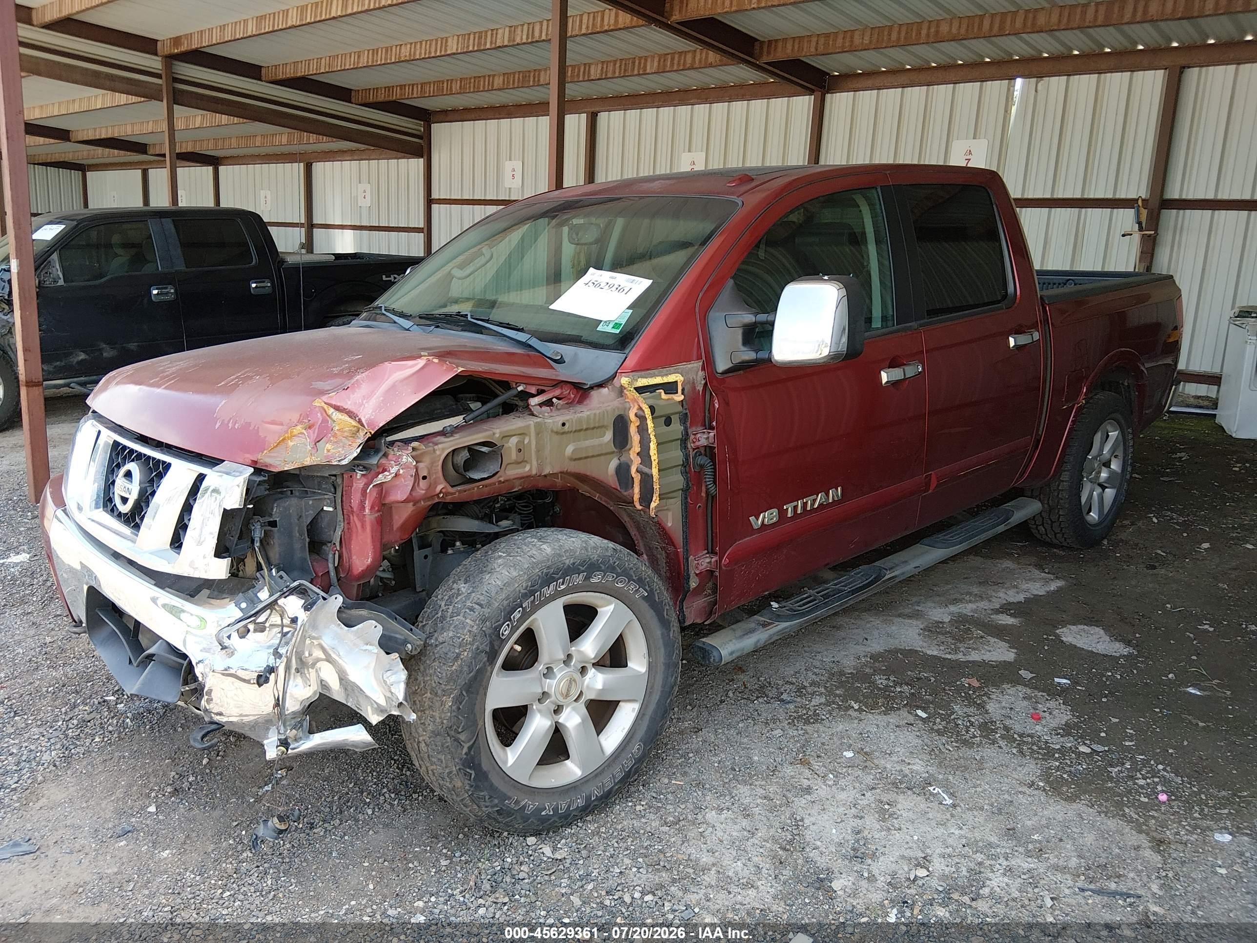2014 Nissan Titan Sl Red vin: 1N6BA0ED0EN517811