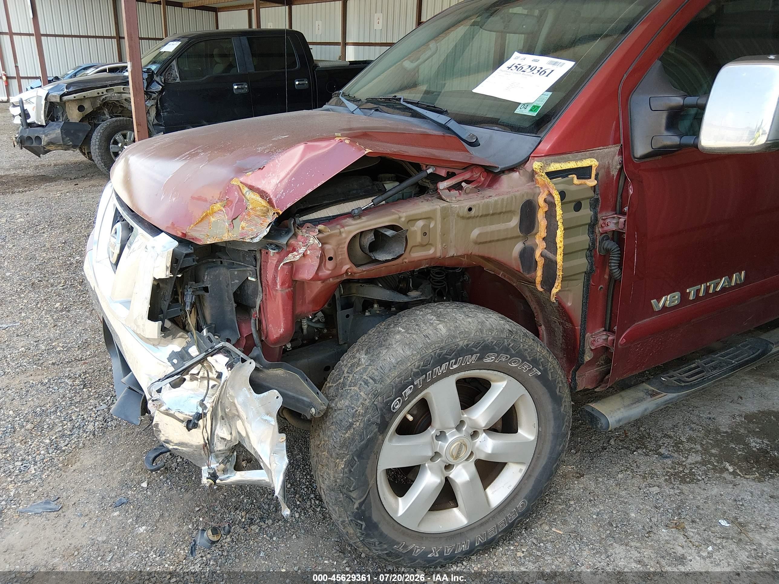 2014 Nissan Titan Sl Red vin: 1N6BA0ED0EN517811