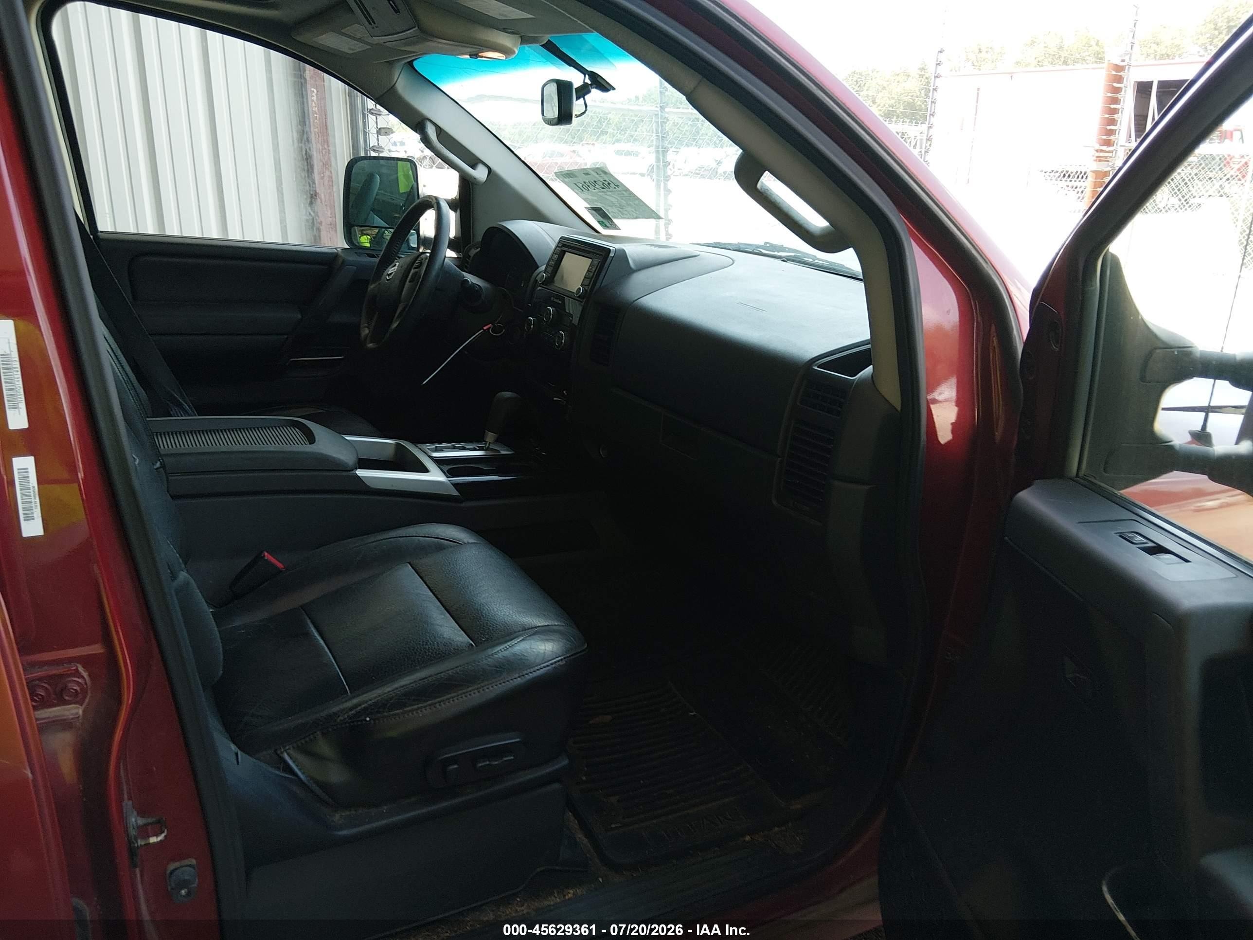 2014 Nissan Titan Sl Red vin: 1N6BA0ED0EN517811