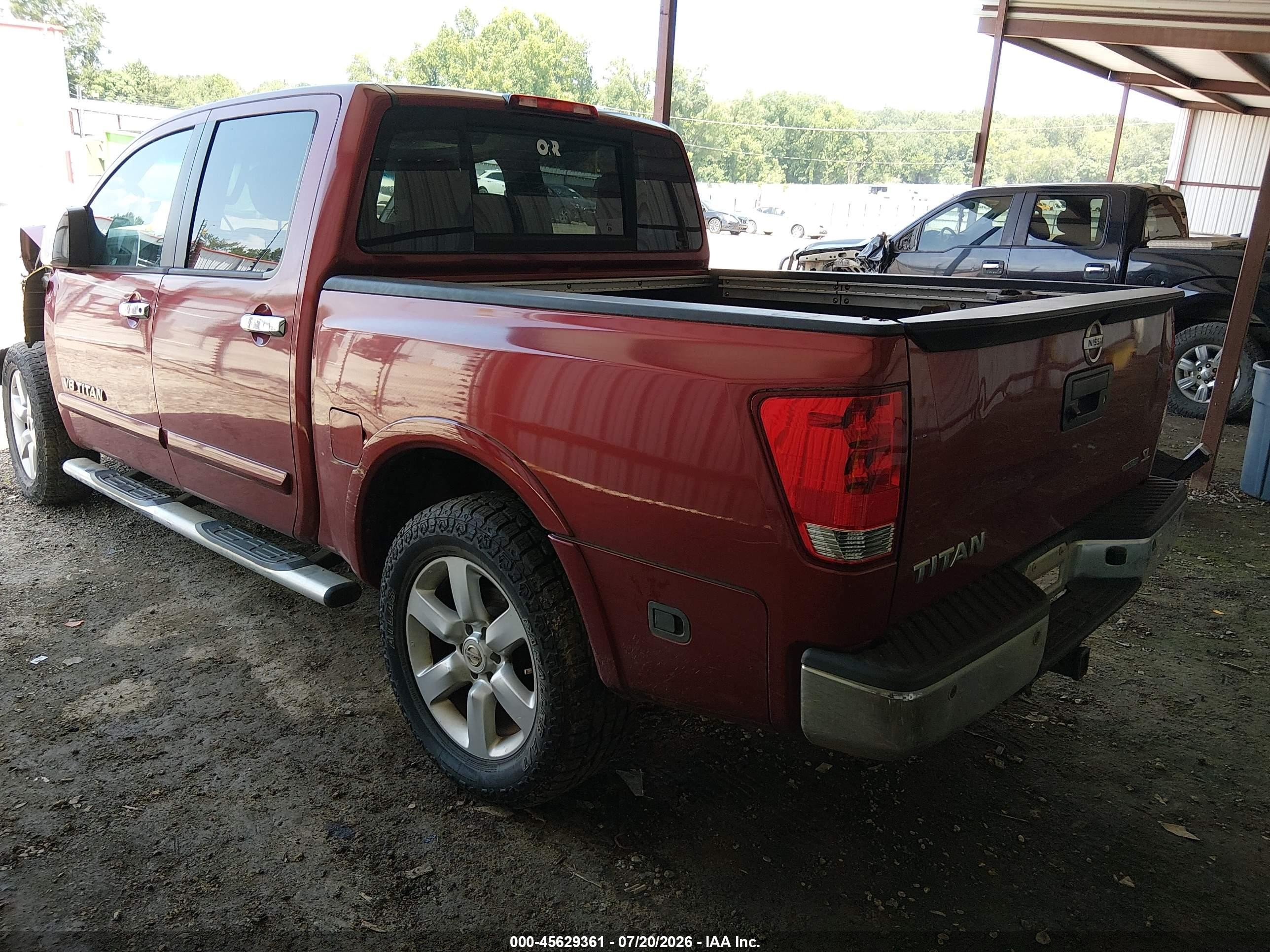 2014 Nissan Titan Sl Red vin: 1N6BA0ED0EN517811