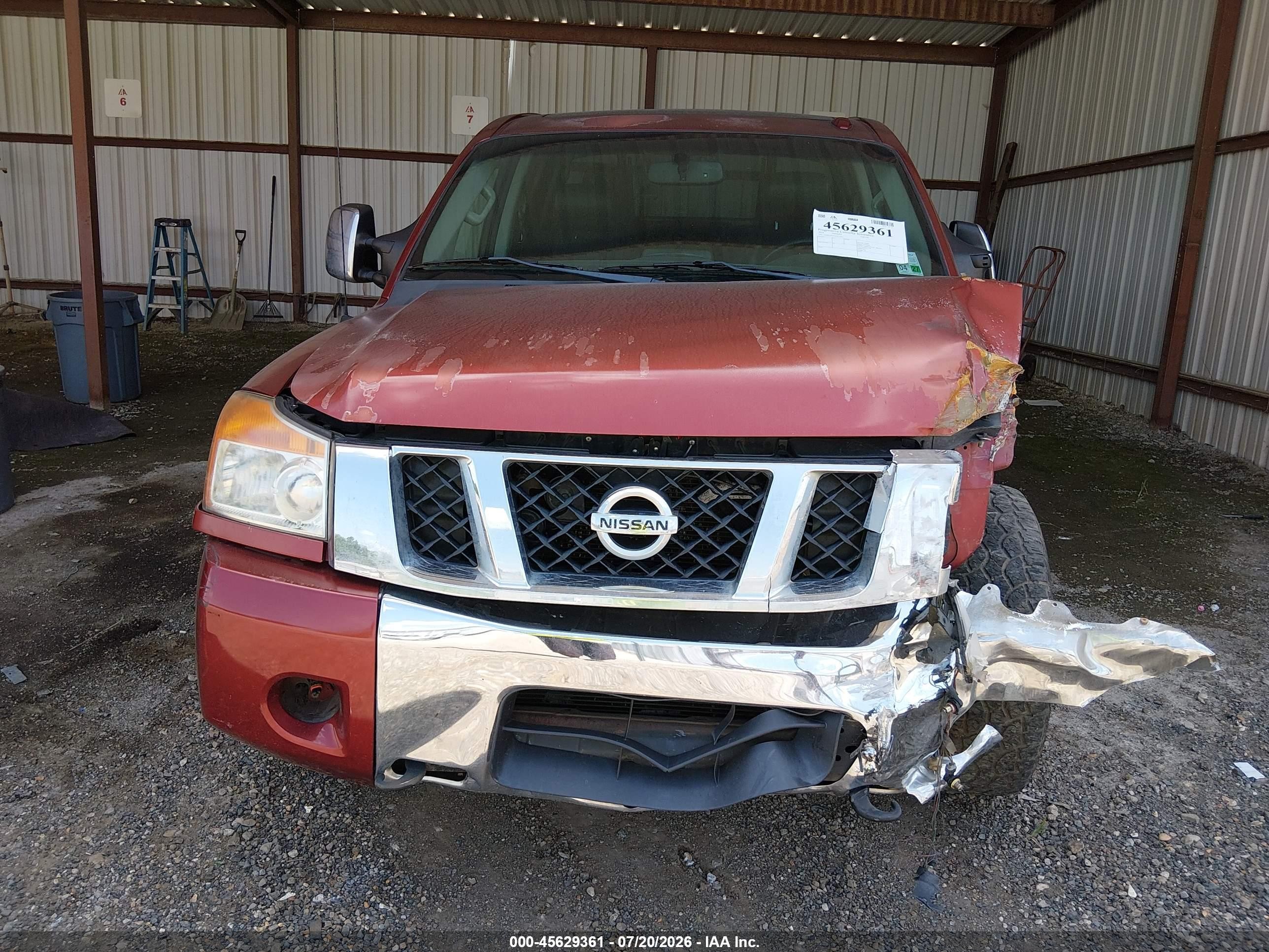2014 Nissan Titan Sl Red vin: 1N6BA0ED0EN517811
