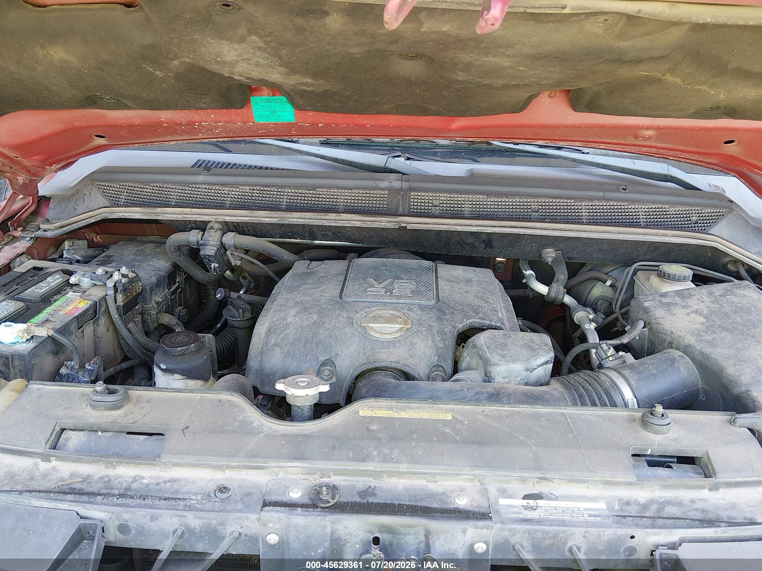 2014 Nissan Titan Sl Red vin: 1N6BA0ED0EN517811