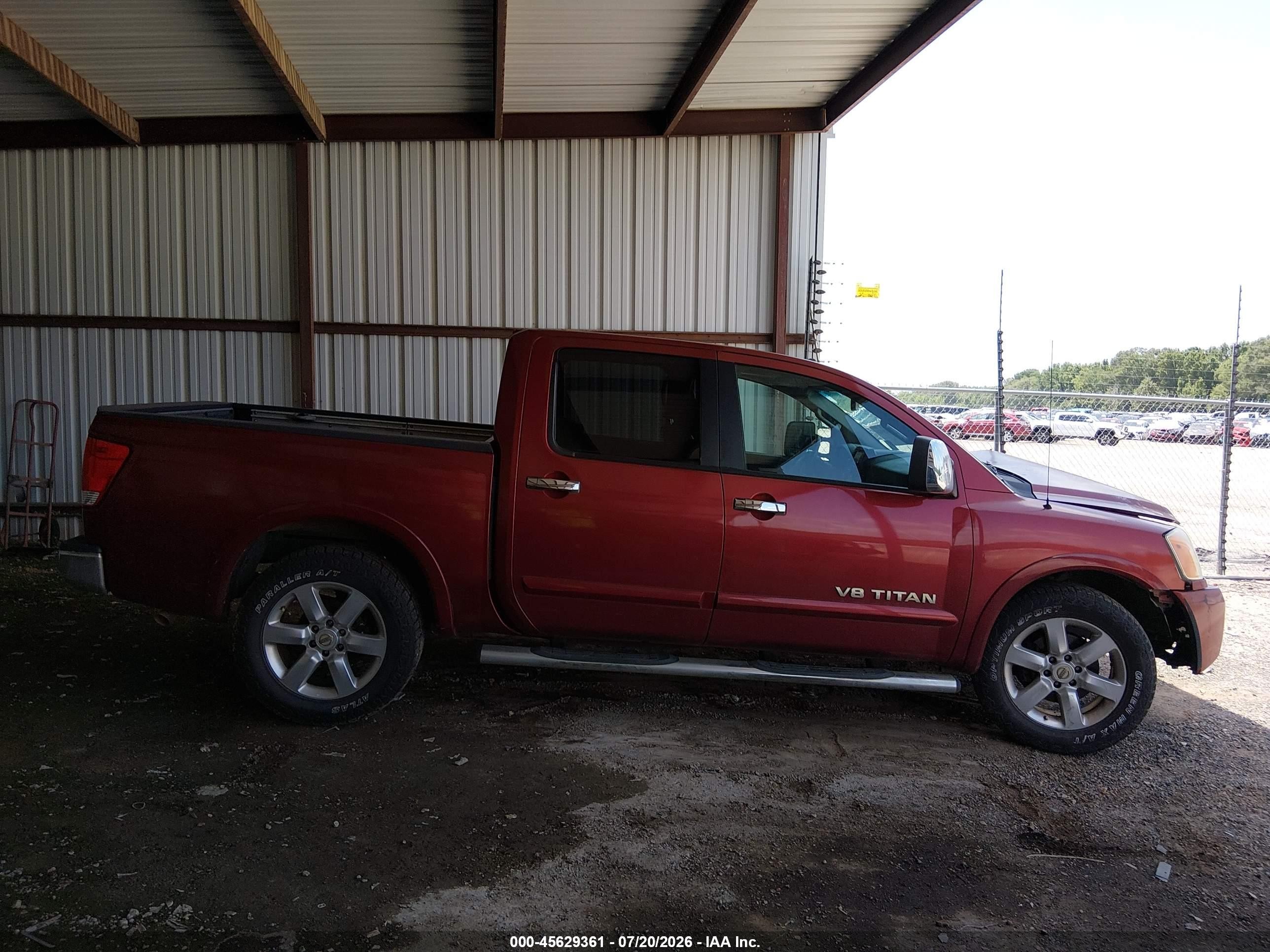 2014 Nissan Titan Sl Red vin: 1N6BA0ED0EN517811