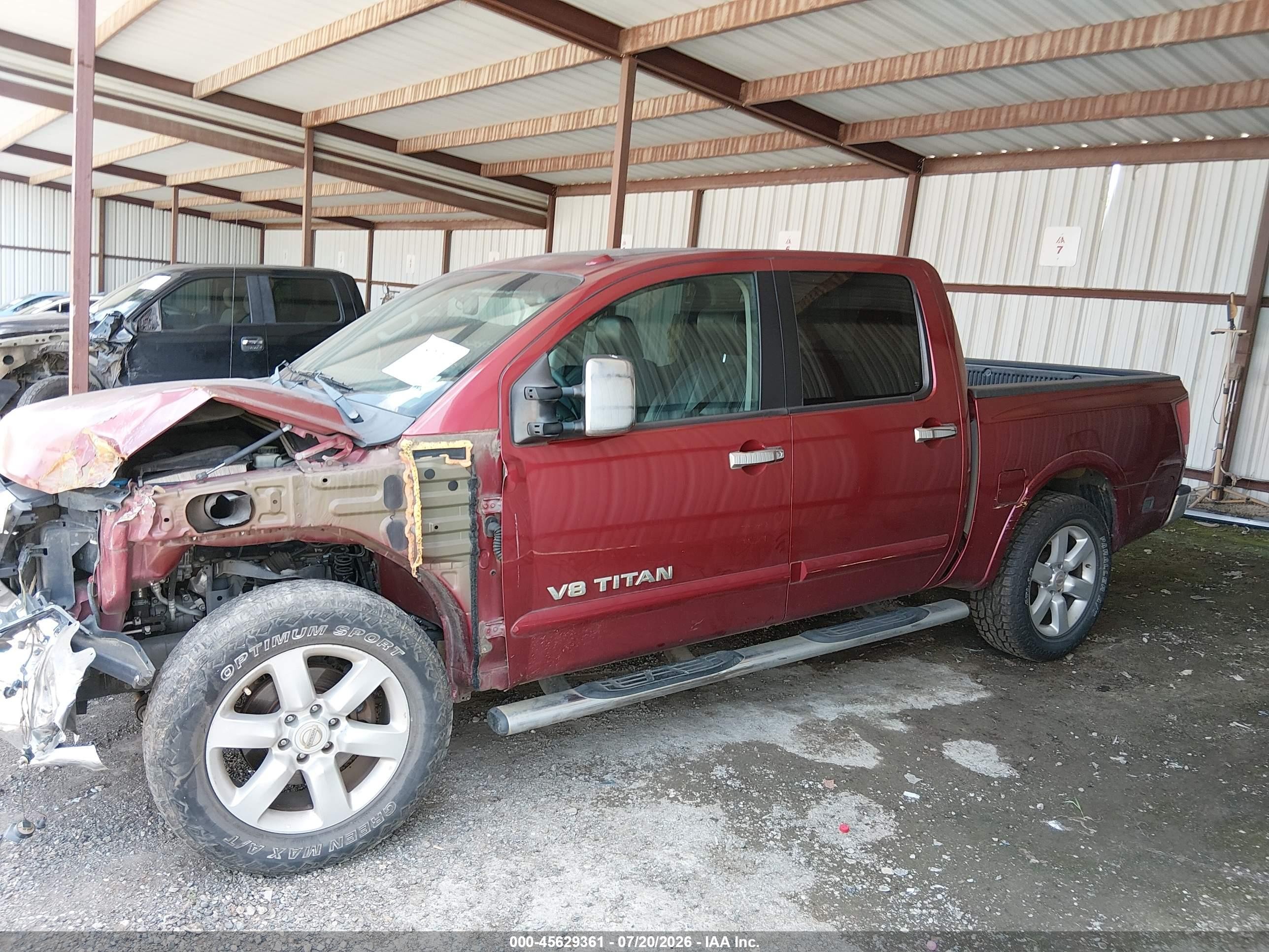 2014 Nissan Titan Sl Red vin: 1N6BA0ED0EN517811