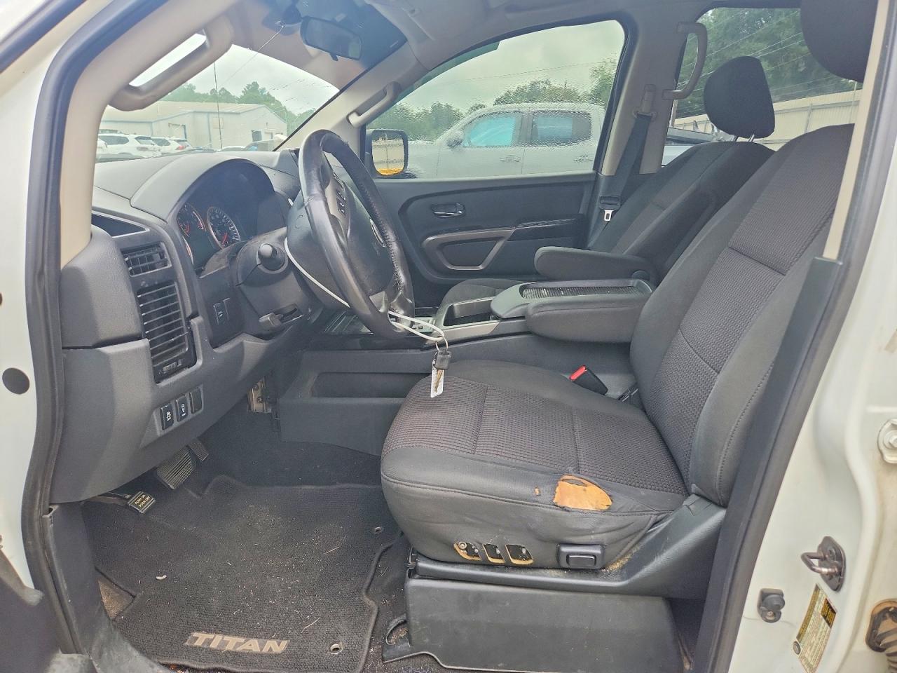 2015 Nissan Titan Sv White vin: 1N6BA0ED0FN507135