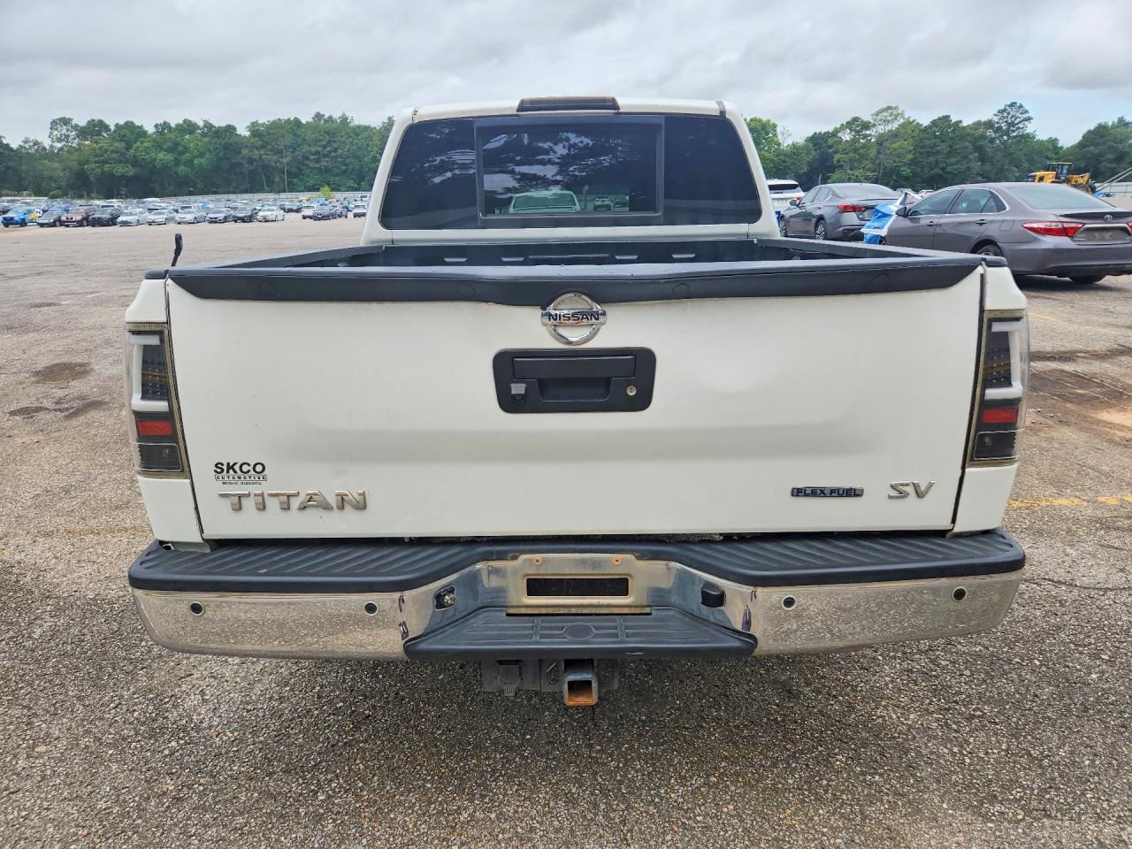 2015 Nissan Titan Sv White vin: 1N6BA0ED0FN507135