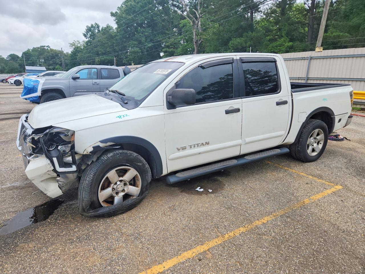 2015 Nissan Titan Sv White vin: 1N6BA0ED0FN507135