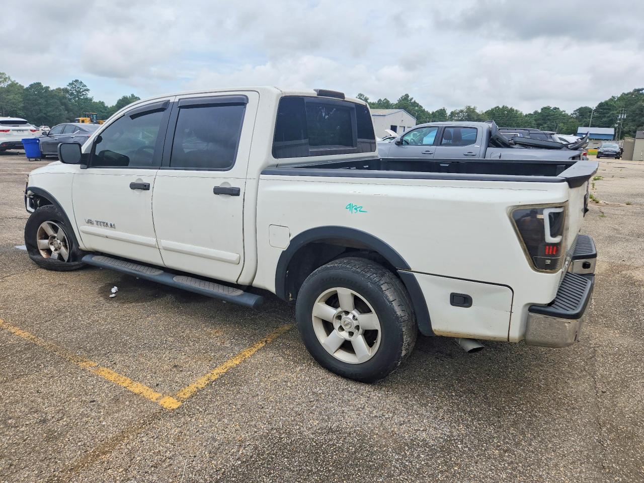 2015 Nissan Titan Sv White vin: 1N6BA0ED0FN507135