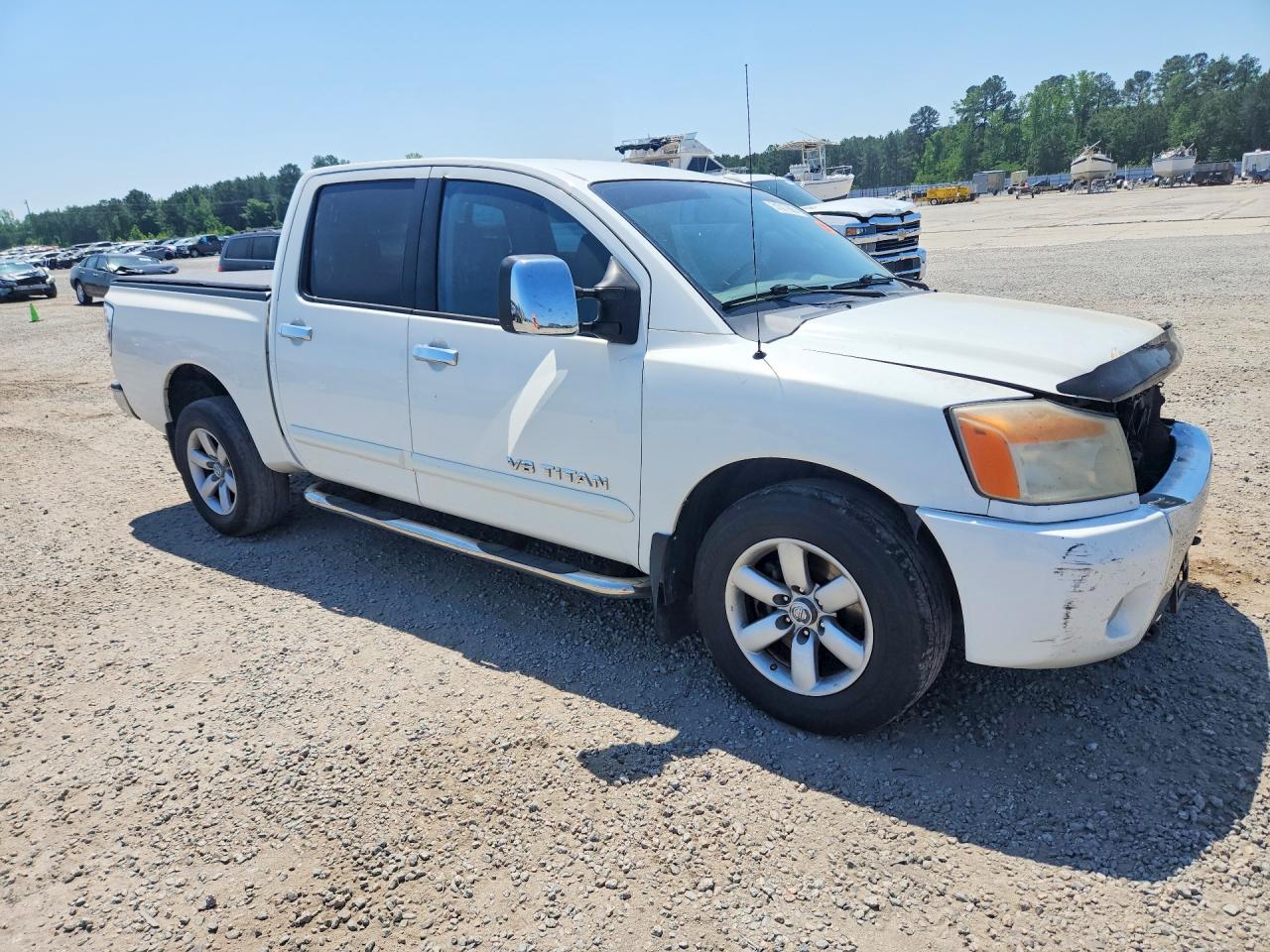 2011 Nissan Titan Sv White vin: 1N6BA0ED1BN311439