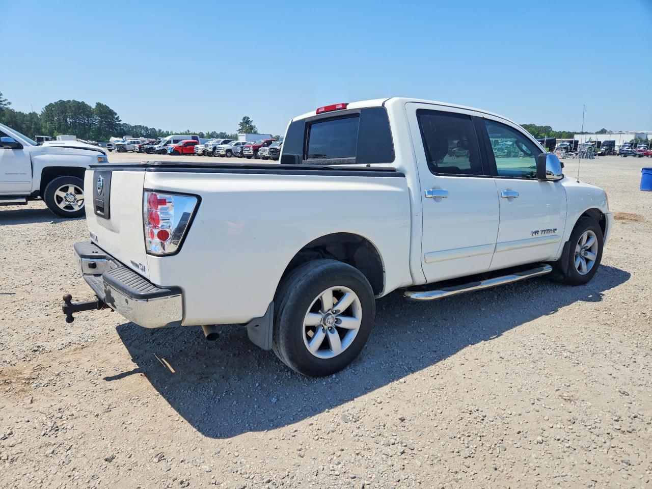 2011 Nissan Titan Sv White vin: 1N6BA0ED1BN311439