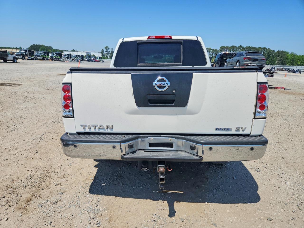 2011 Nissan Titan Sv White vin: 1N6BA0ED1BN311439