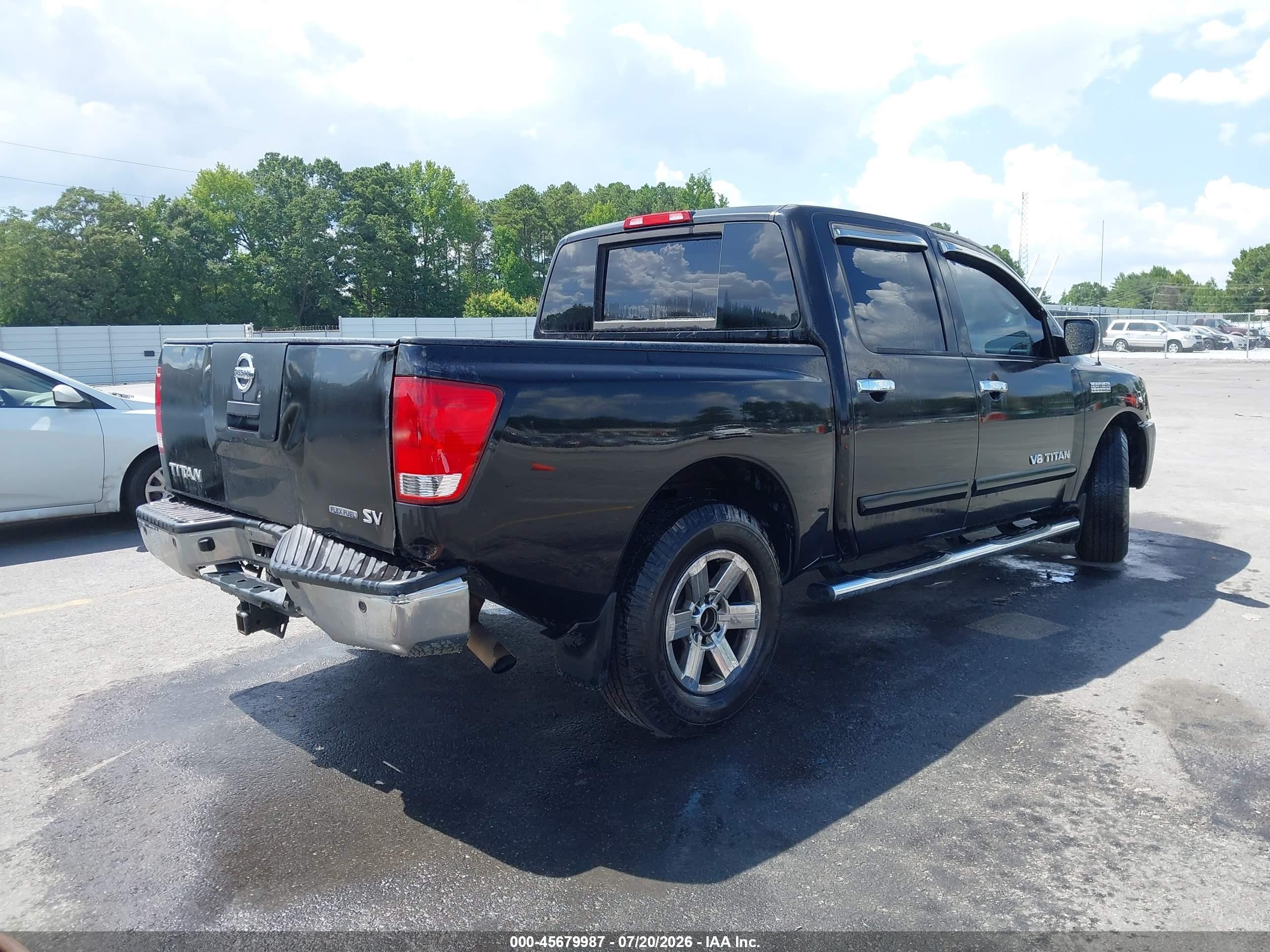 2011 Nissan Titan Sv Black vin: 1N6BA0ED1BN313417
