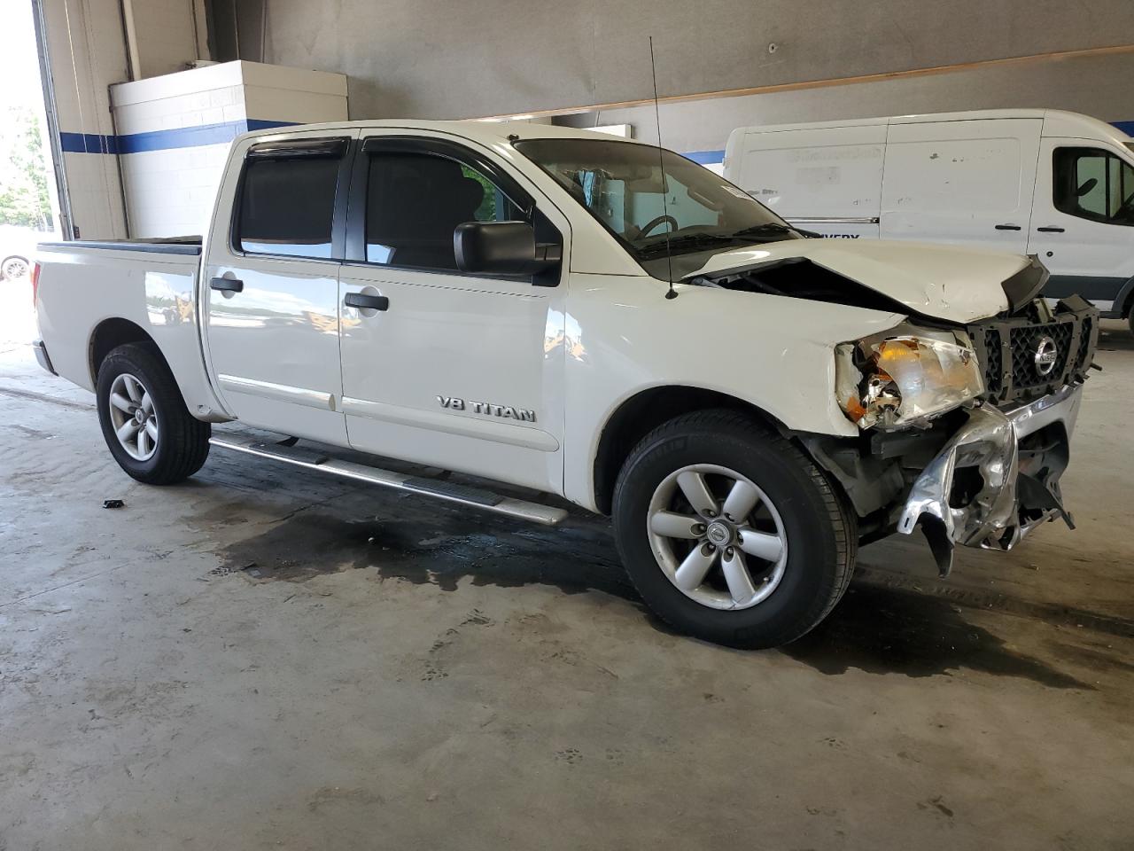 2012 Nissan Titan S Белый vin: 1N6BA0ED1CN314360